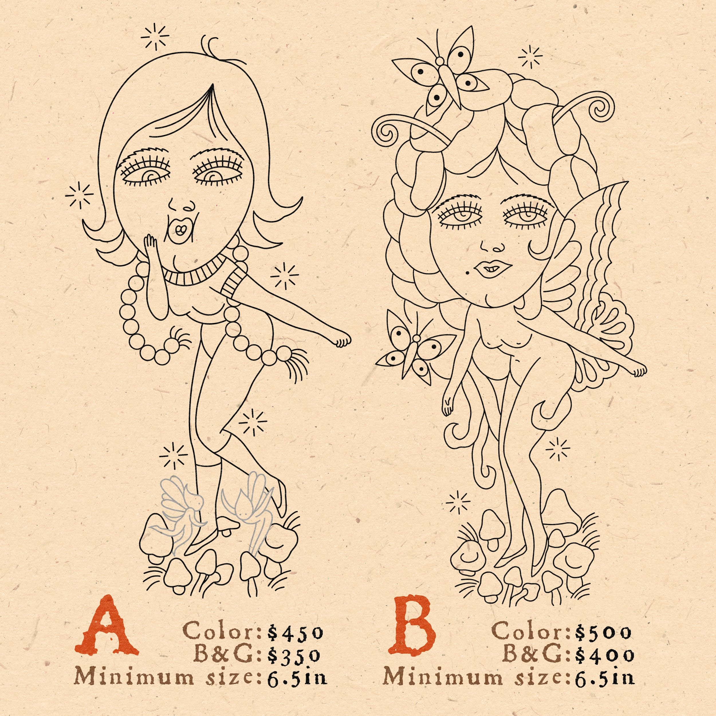  A. One foot in and see the fairies dancing…  B. Two feet in and lose yourself completely, join the Fae… 