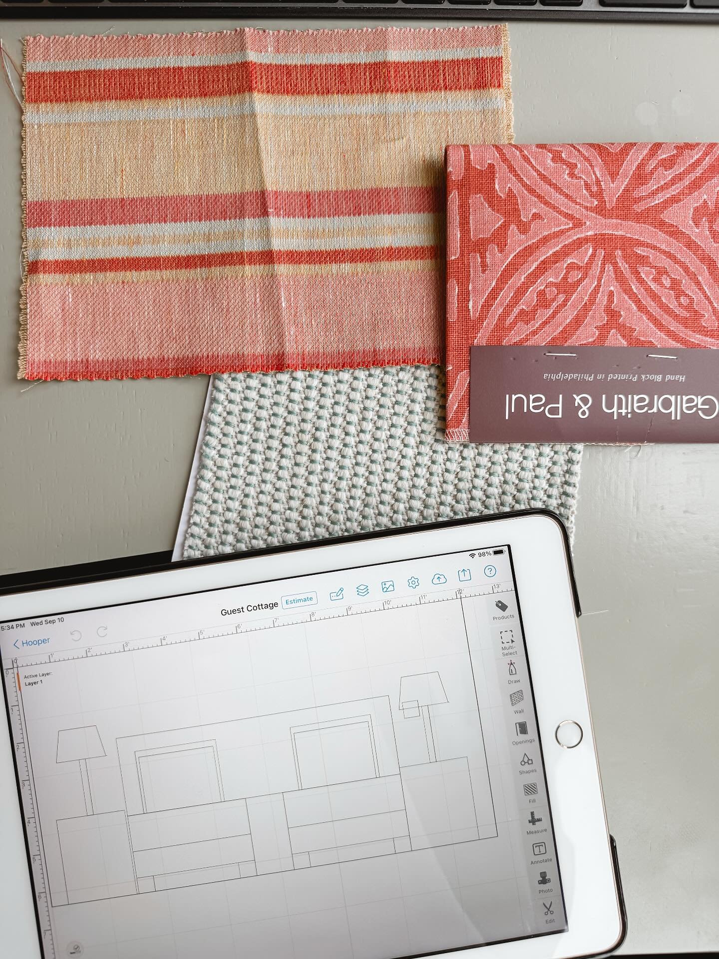 Measuring twice (or twenty) times to ensure the custom beds fits perfectly when I arrive in Antigua. She&rsquo;s going to be cute!