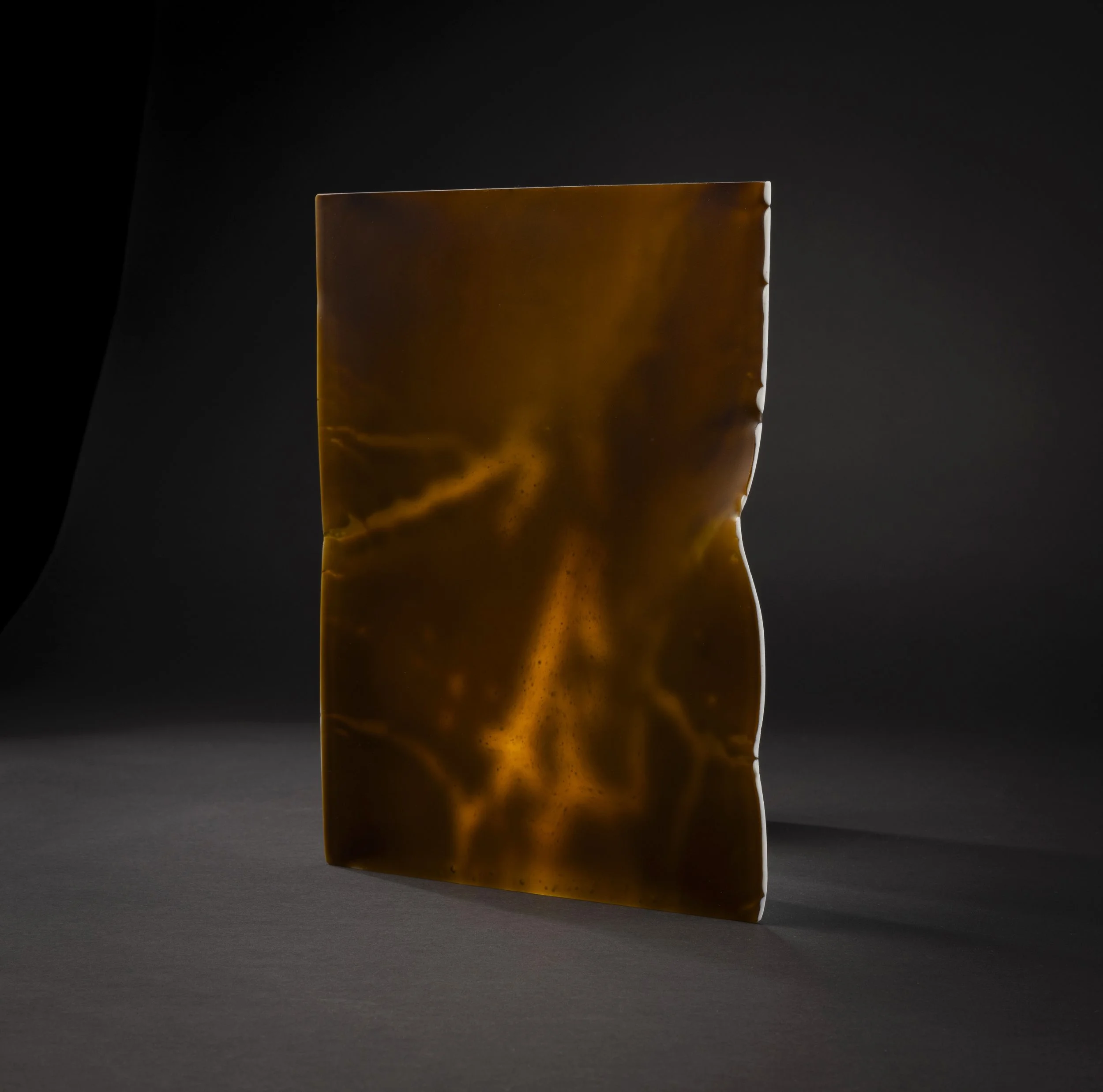 SOLD
Terra Profundum Il (2024)  Kiln Formed and Hand Ground Glass, 29 cm H x 23.5 cm W x 6.5 cm 