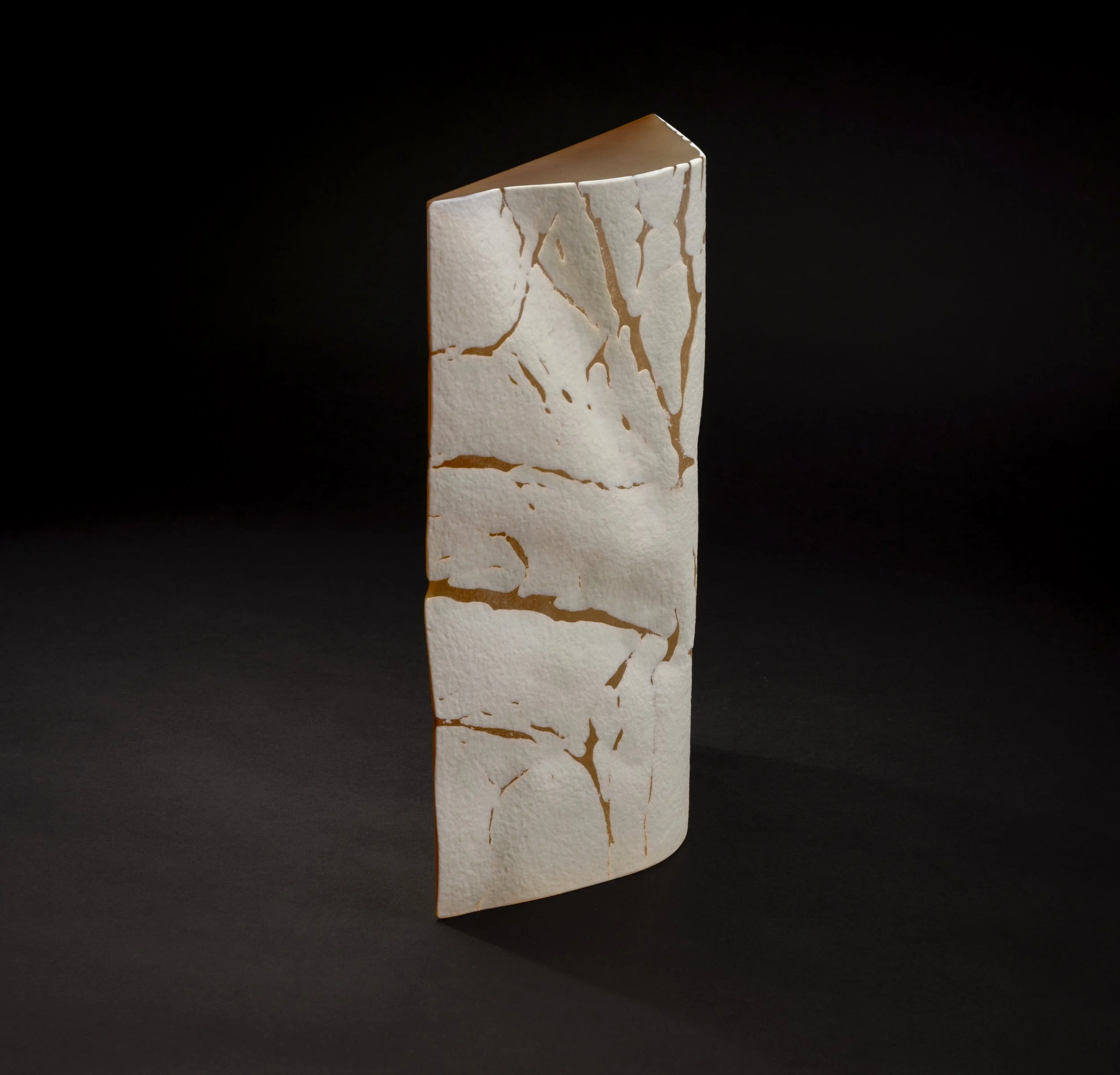 SOLD
Terra Profundum I (2024)  Kiln Formed and Hand Ground Glass, 30 cm H x 23.5 cm W x 6.5 cm 