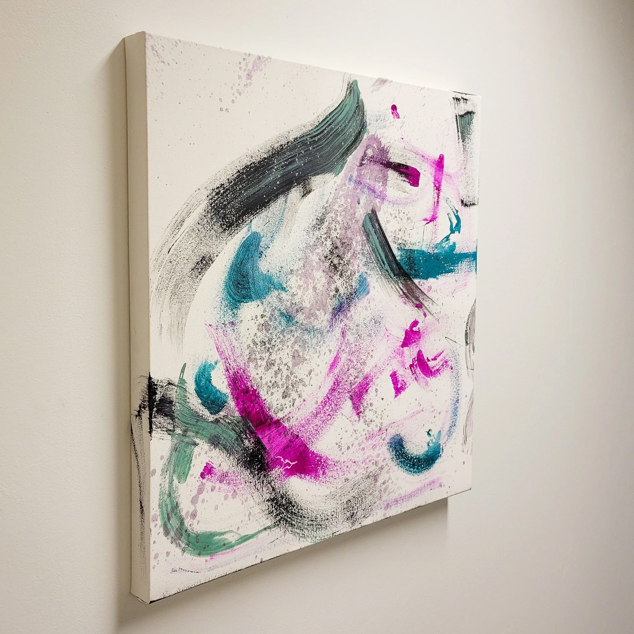 Everyone seeing this is alive. - cosmetics on canvas
