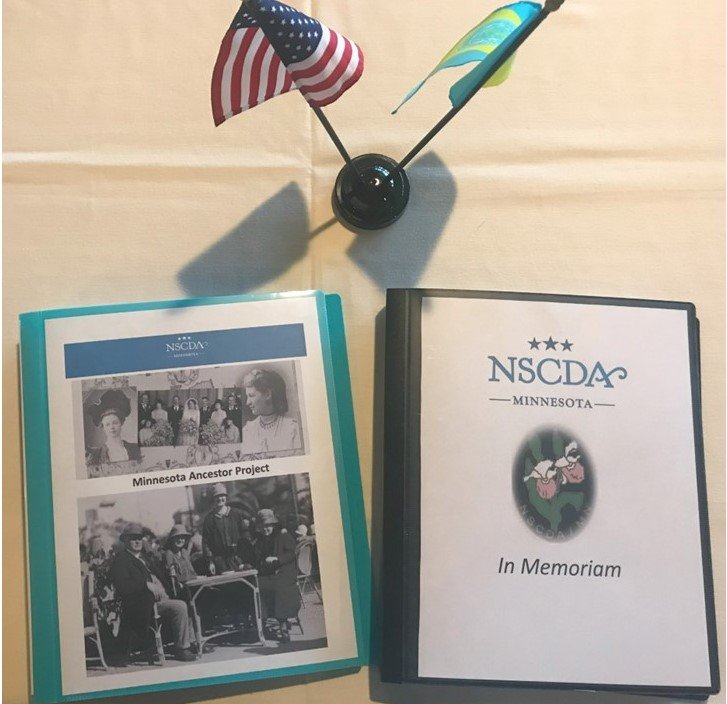 Also on display were printouts of the Minnesota Ancestor Project and our In Memoriam obituary notebook.