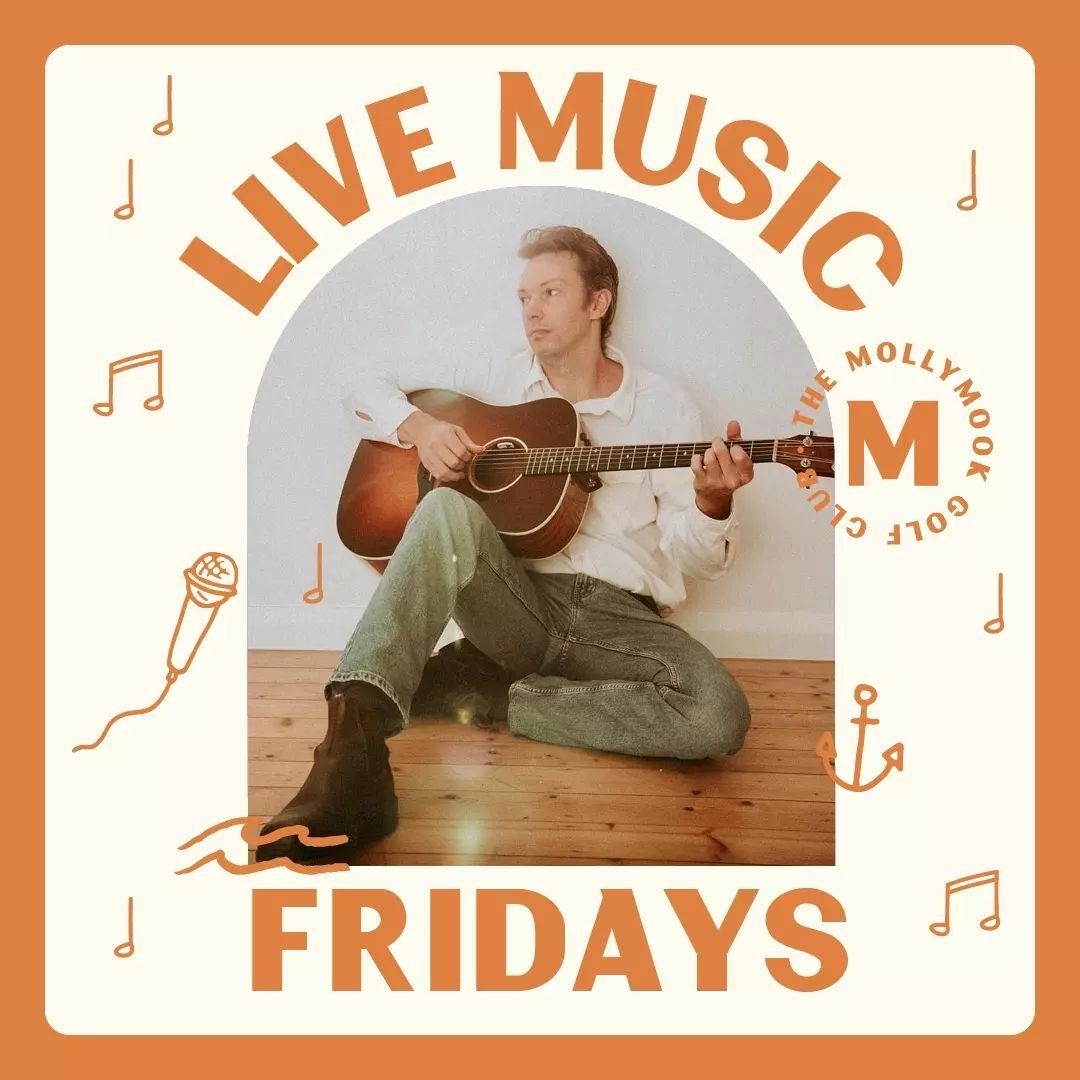 Thinking about the weekend already? Catch @danchallismusic, our Live Music Fridays artist from 5pm at the Golfy. 🎙 ✌🏽

@saltandspencermollymook  continues the tunes with...
SAT ✩ @ness.quinn, 4:30pm - 8pm
SUN 'Salty Sundays' ✩ Ft. @val.moogz&nbsp;+