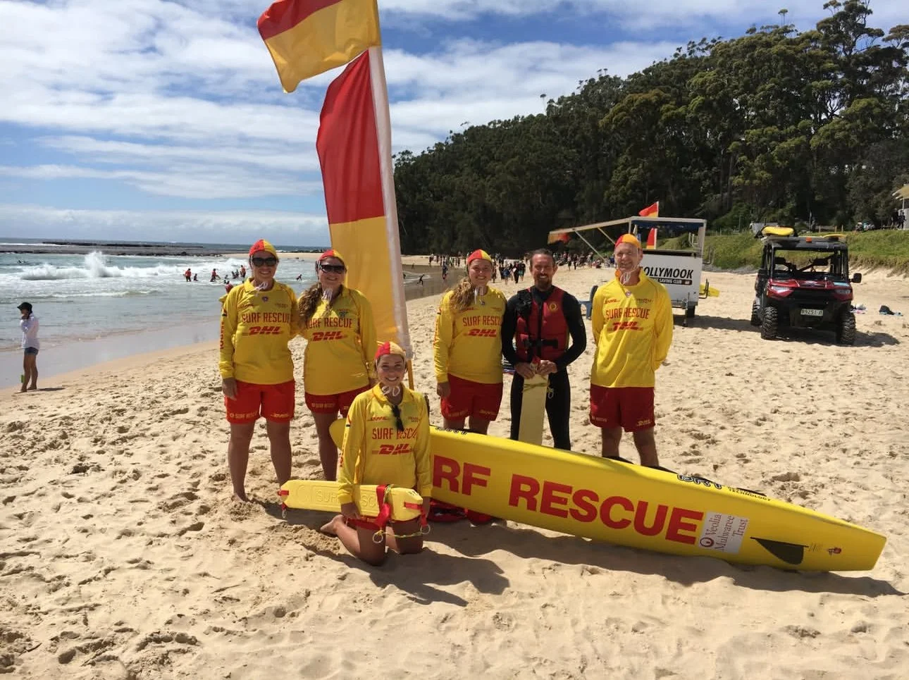 Let's hear it for the heroes of Mollymook Beach! 👏🏼 Swim safely this long weekend, and always. 💦

#REPOST @mollymookslsc... &quot;90 YEARS STRONG 🔴🟡 SWIM SAFELY BETWEEN THE RED AND YELLOW FLAGS 🔴🟡 This year is the ninetieth birthday of the Mol
