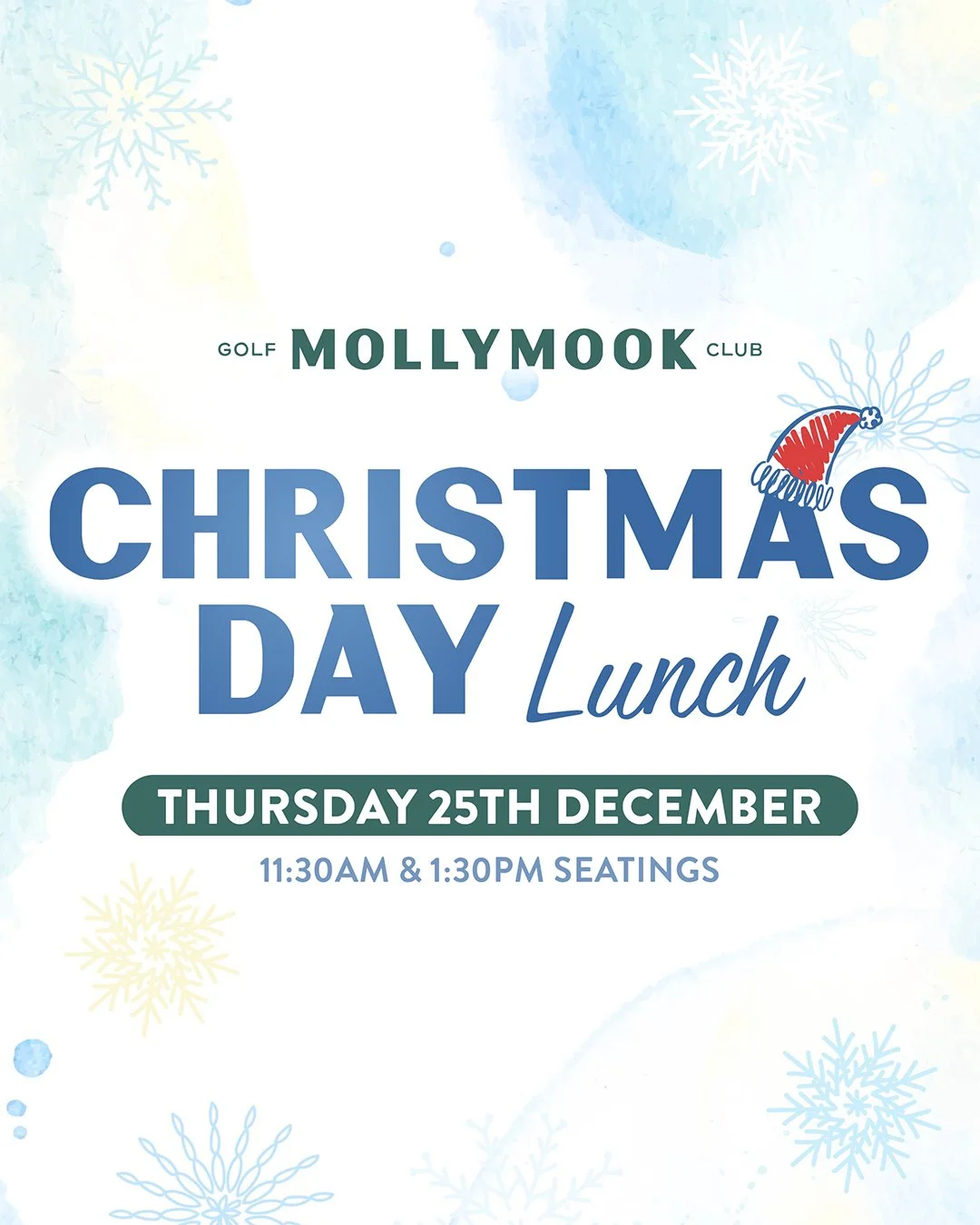 🎄 The joy of Christmas... Let our team take care of your loved ones during the most festive day of the year. ✨

Indulge in a 3 course lunch overlooking the ocean and enjoy the comfort of Mollymook Golf Club's hospitality and ammenities. 🍴

🗓 Thurs