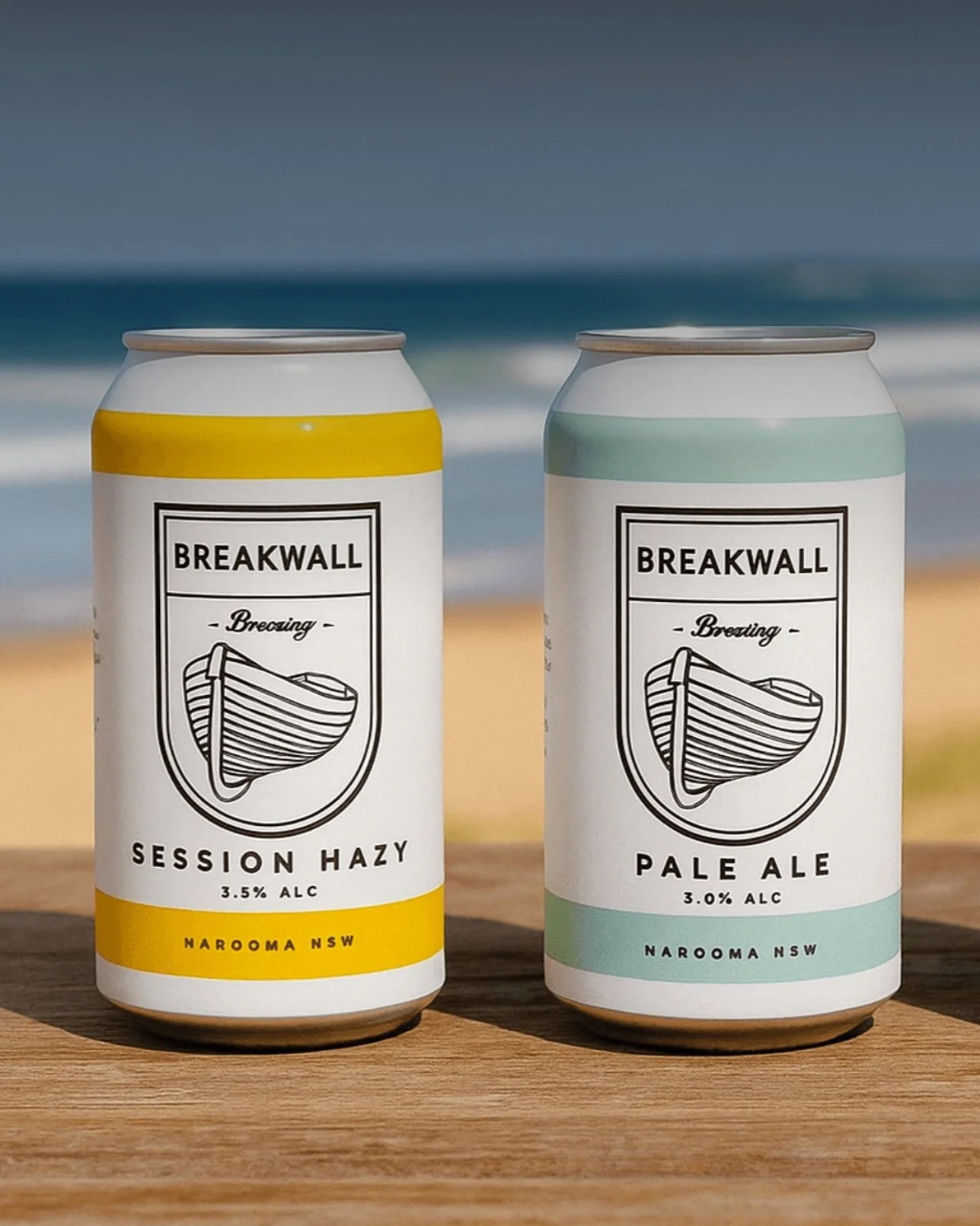 🍺 We're stoked to add @breakwallbrewingco into the fridges at @mollymookcellarbrations. 💦 Dive in and grab yourself a great local brew, hailing from Narooma and packed with character, flavour and laid-back vibes. 

SWIPE 👉🏼 to surf the current de
