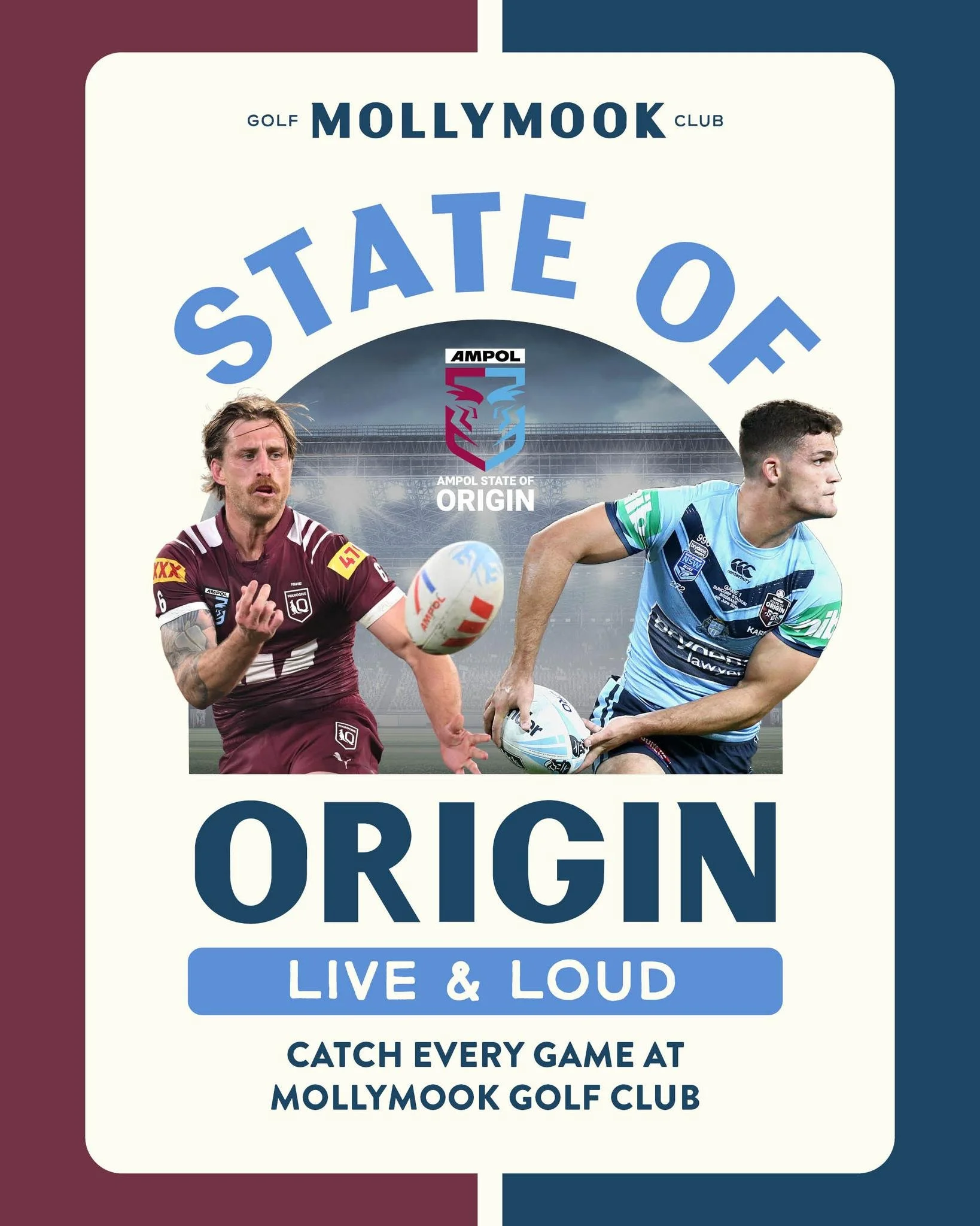 Aussie sport's biggest rivalry is just a week away. 🏉 Catch the 2026 State of Origin series live &amp; loud in the sports lounge at the Golfy.

🍺 $10 Carlton Dry Pints during all matches.

Game I - Wed 27th May 8:05pm kick off
Game II - Wed 17th Ju