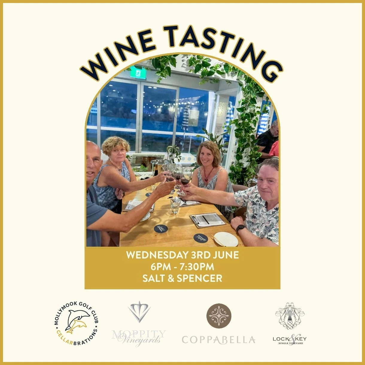 WINE TASTING FT. MOPPITY VINEYARDS, COPPABELLA AND LOCK &amp; KEY