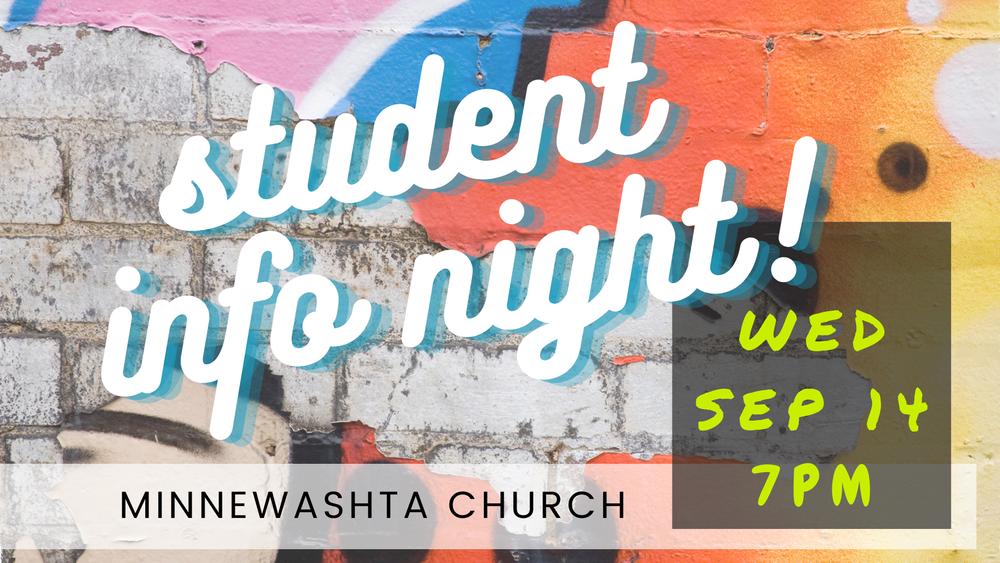 Student Night Sign Student Info Night — Branch Church