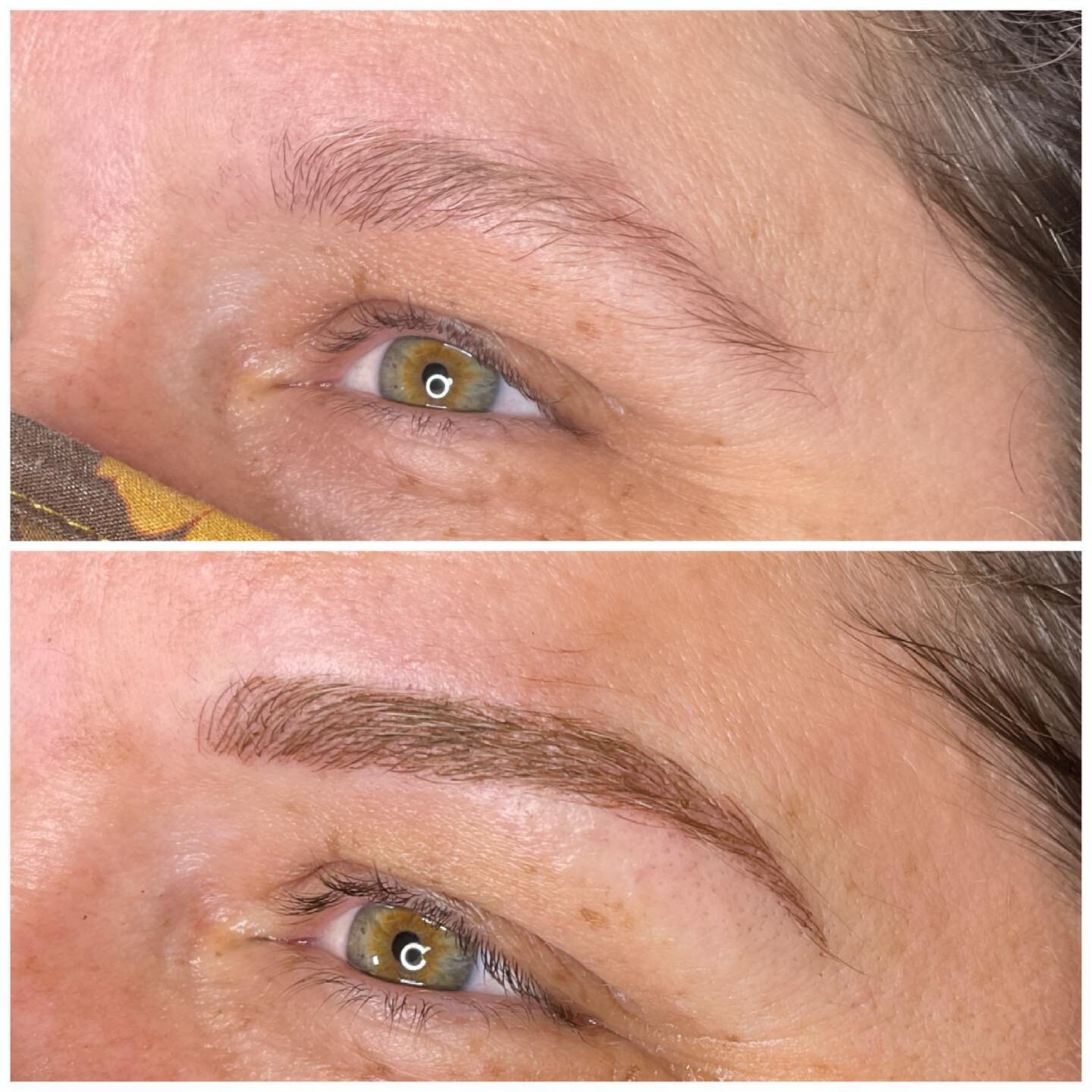 I really enjoyed doing this beautiful lady&rsquo;s brows today.  She wanted hairstrokes with shading so I went for a really natural combination.  The difference a good brow shape can make to someone&rsquo;s face never ceases to amaze me.  Im so disap