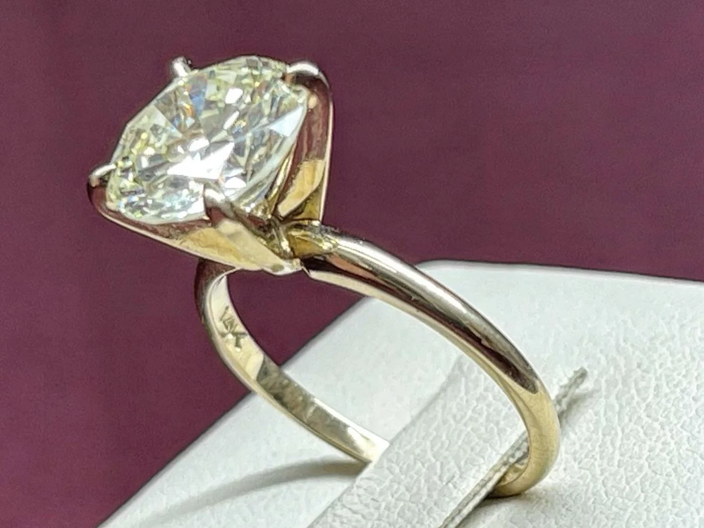Diamond Brilliant Round 3.29ct Engagement Ring GIA Certified