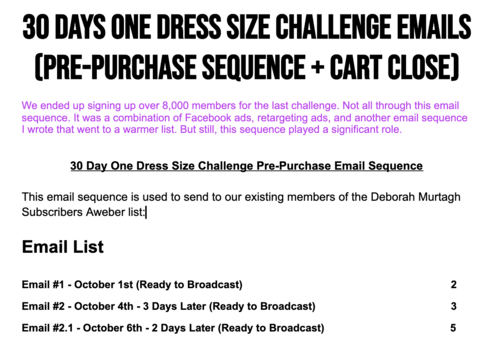 PRE-SELL EMAIL SEQUENCE (TKS MEDIA LTD.)