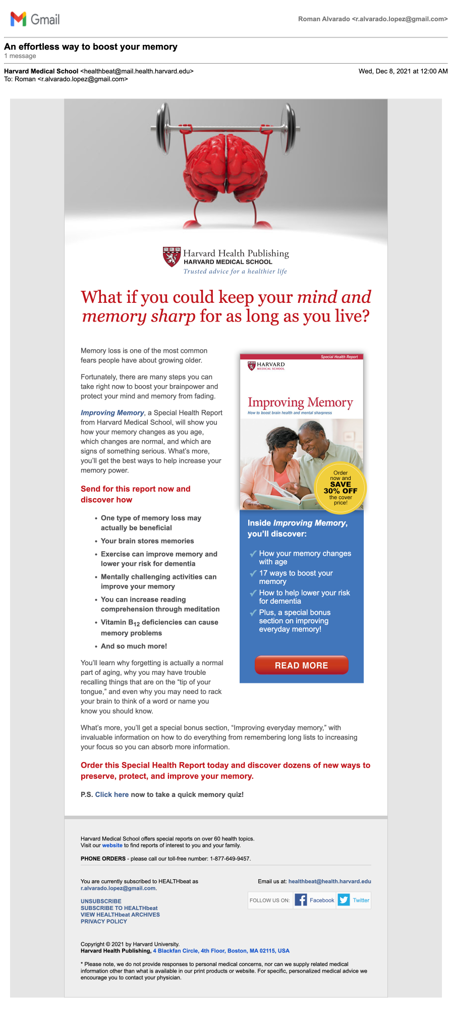 Email Control (Harvard Health)