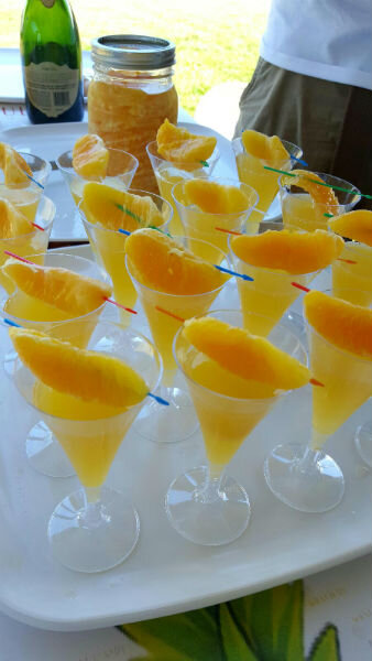Drunken Fruit Orange Mimosas