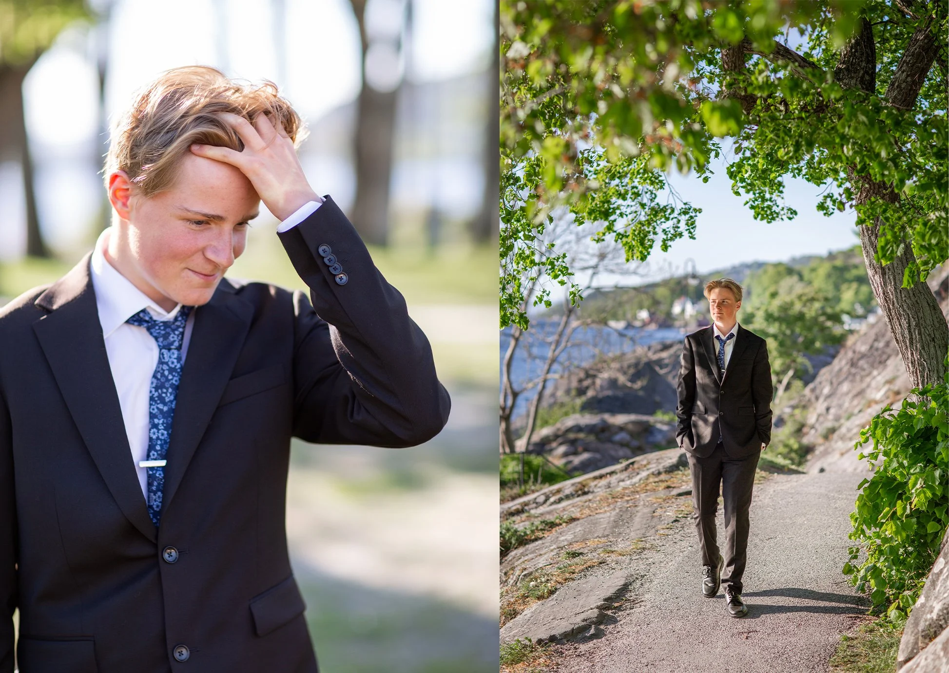 Konfirmasjonsfotografering i Badeparken, Drøbak