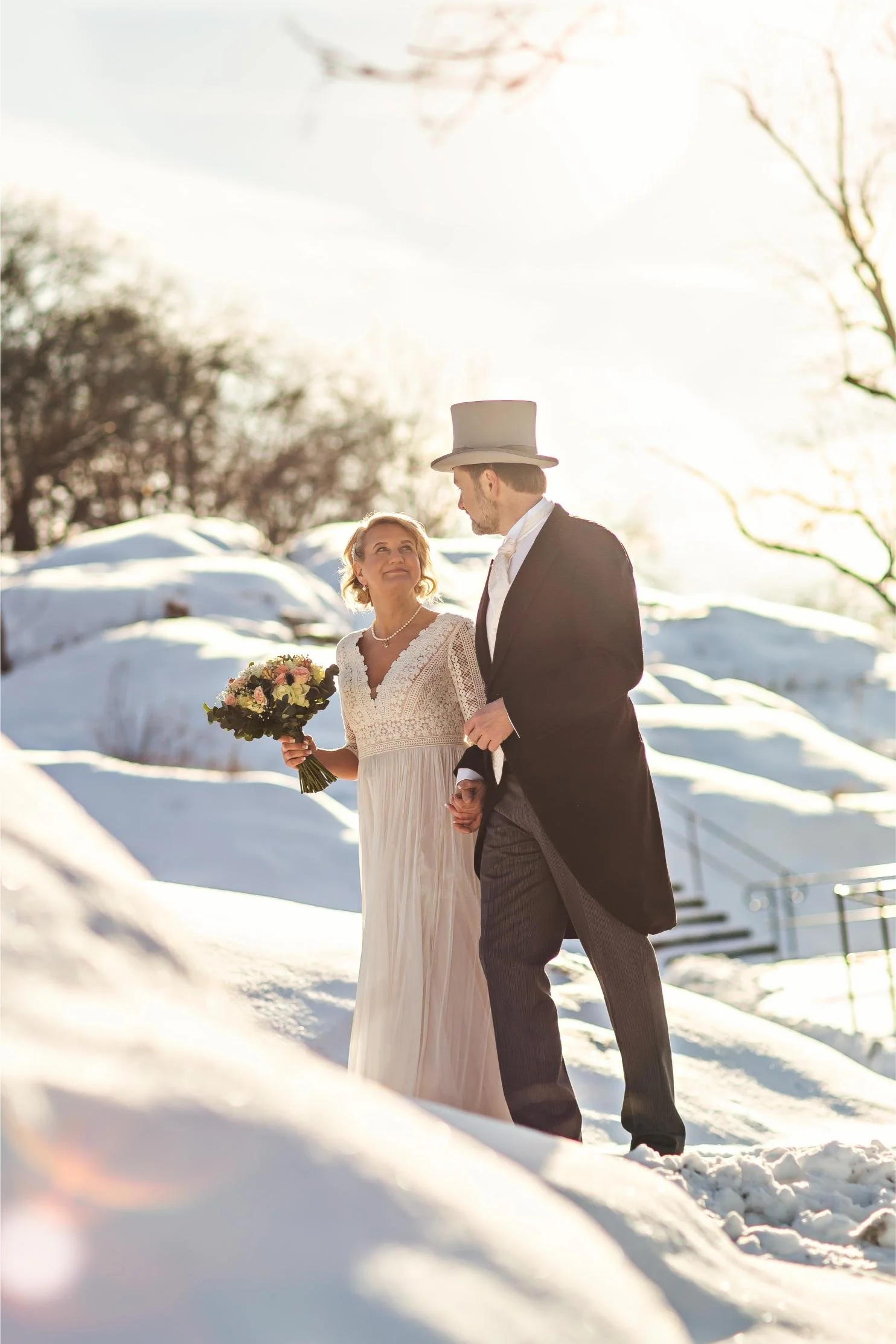 Vinterbryllup i Badeparken i Drøbak