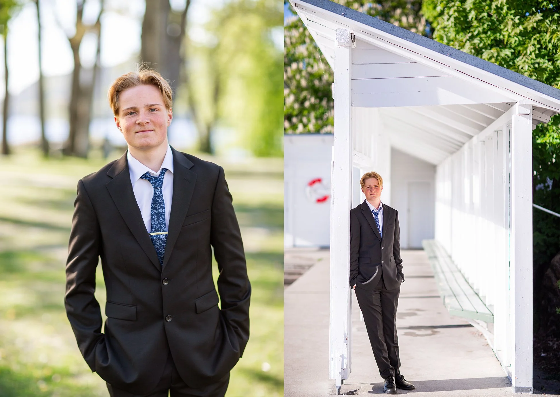 Konfirmasjonsfotografering i Badeparken, Drøbak