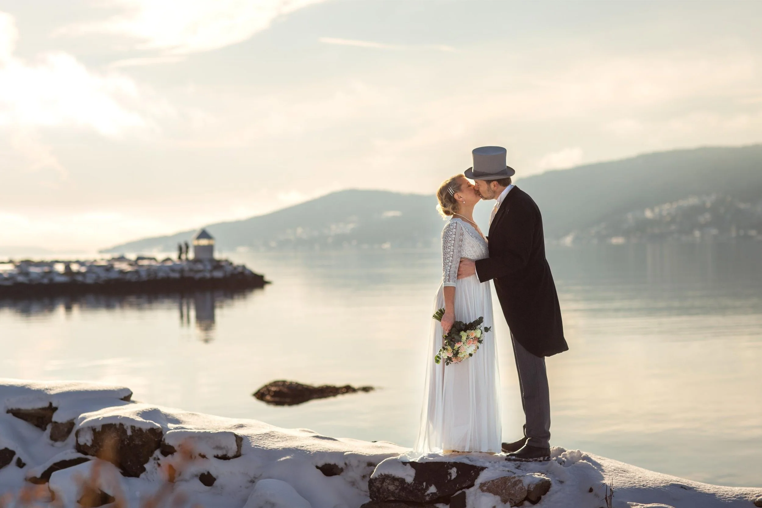 Vinterbryllup i Badeparken i Drøbak