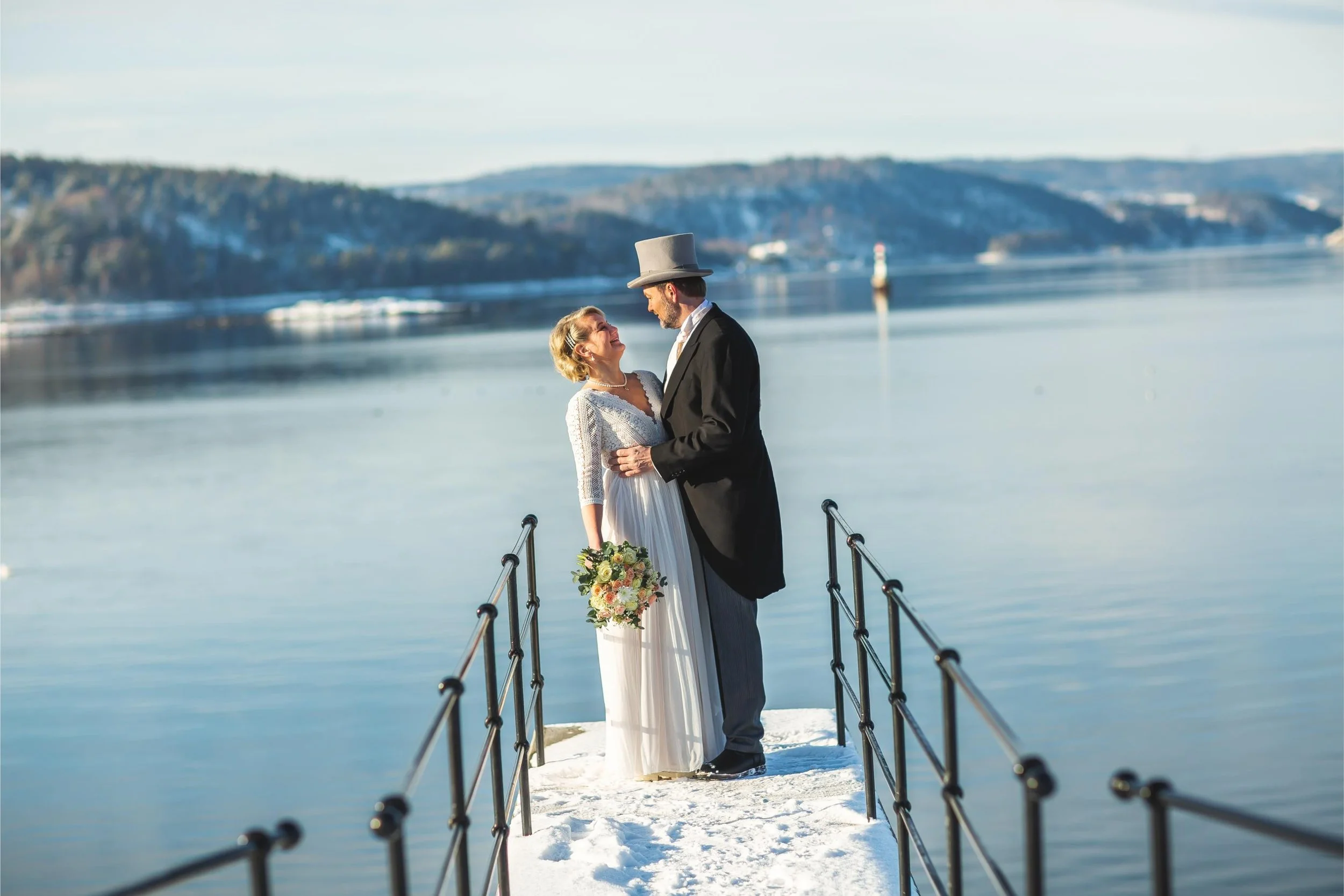 Vinterbryllup i Badeparken i Drøbak