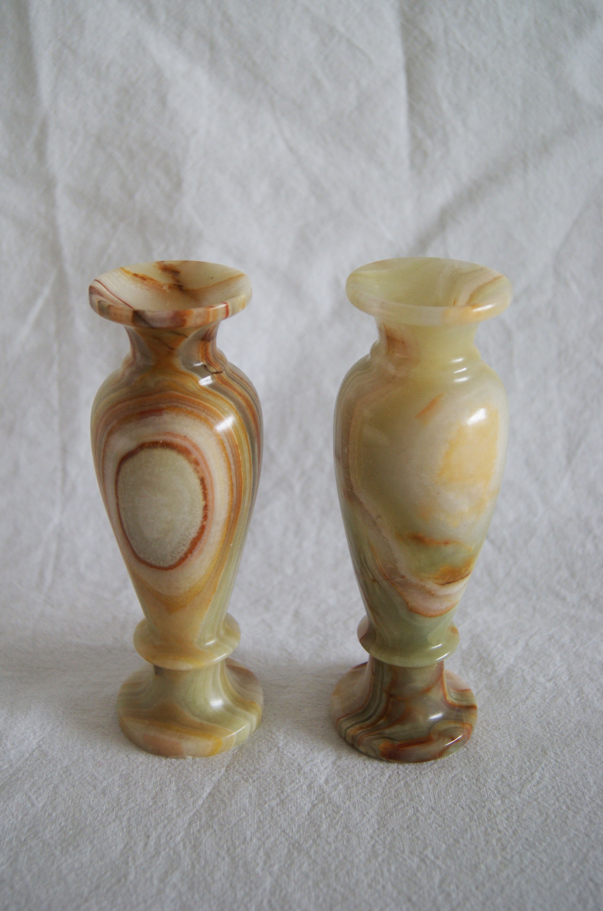 Marble Candle Holder x2