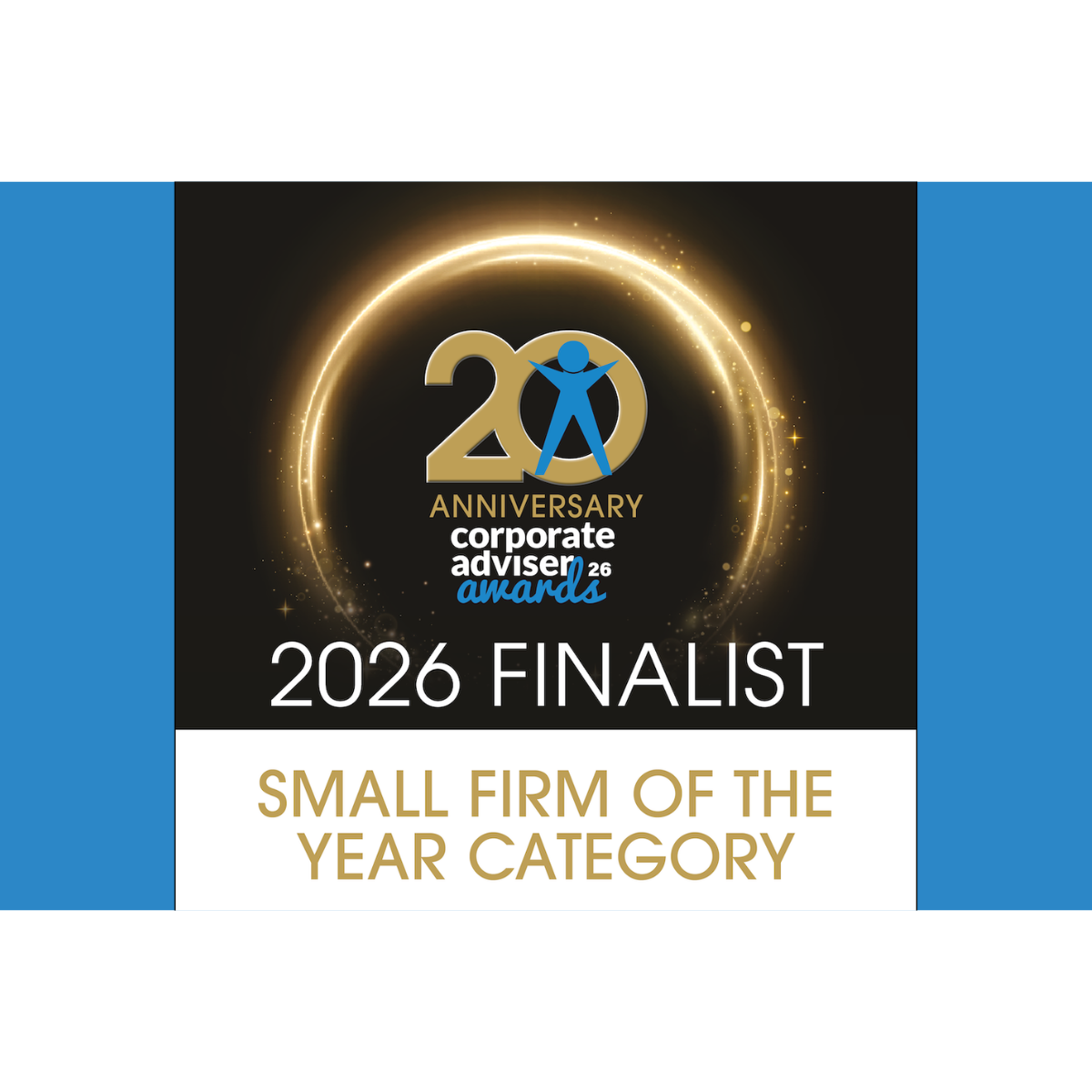 We're Shortlisted! Corporate Adviser Awards 2026 – Small Firm of the Year