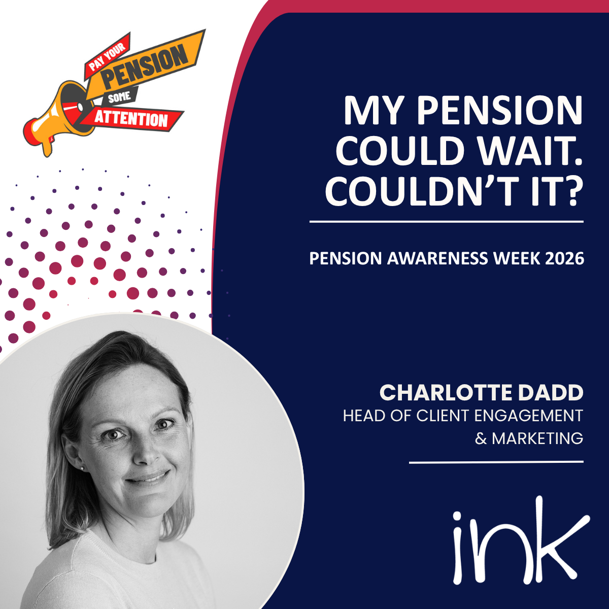 My pension could wait. Couldn’t it?