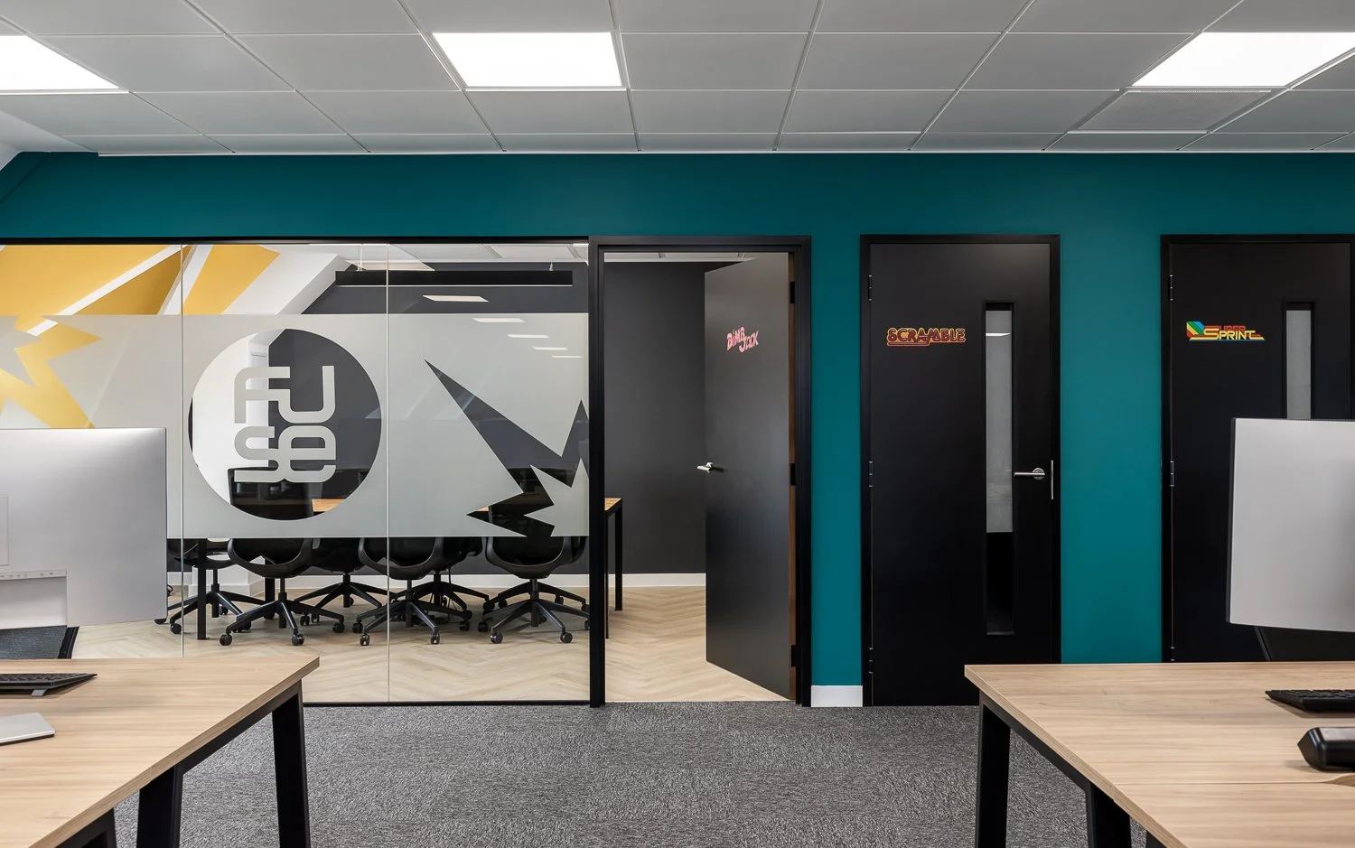 Capturing the Vibrant Interior Design at a Gaming Company HQ