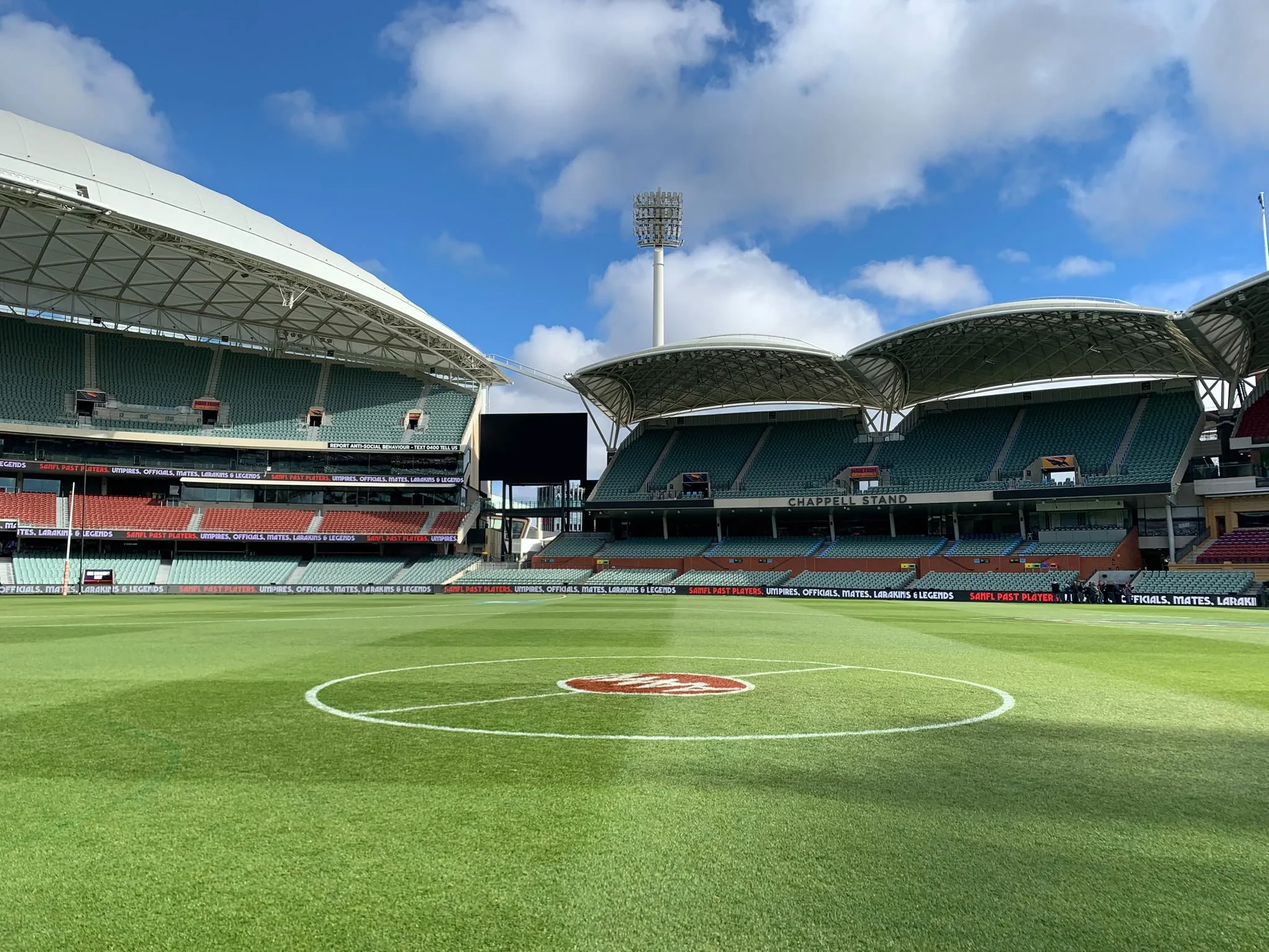 Image if the iconic Adelaide Oval one of the most picturesque sporting grounds