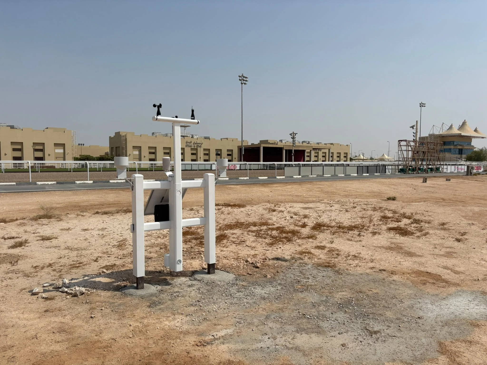 TurfTrax weather station at Al Rayyan Racecourse, Doha, Qatar