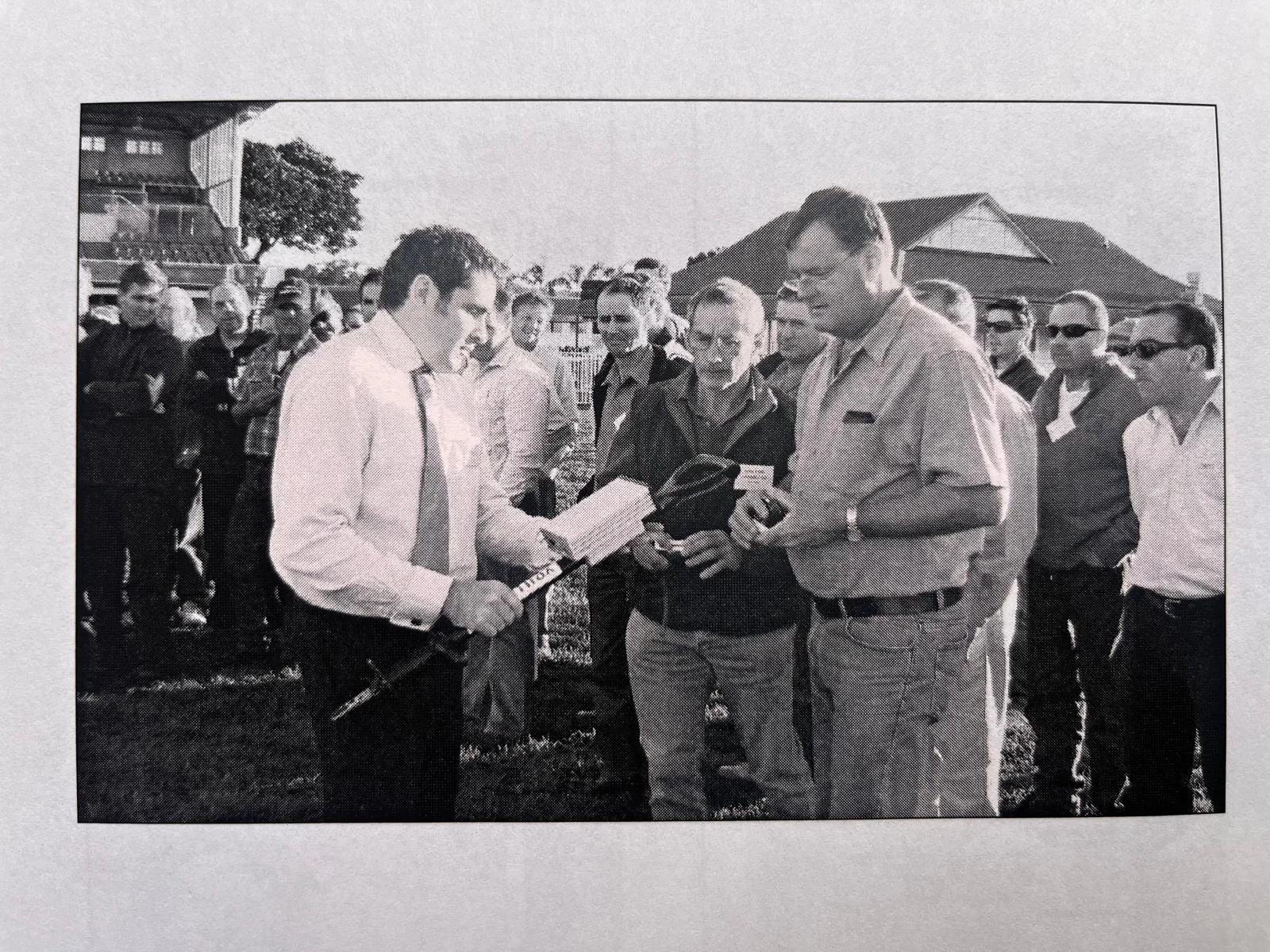 TurfTrax Managing Director Mike Maher introduces the GoingStick to Australian track managers in 2006