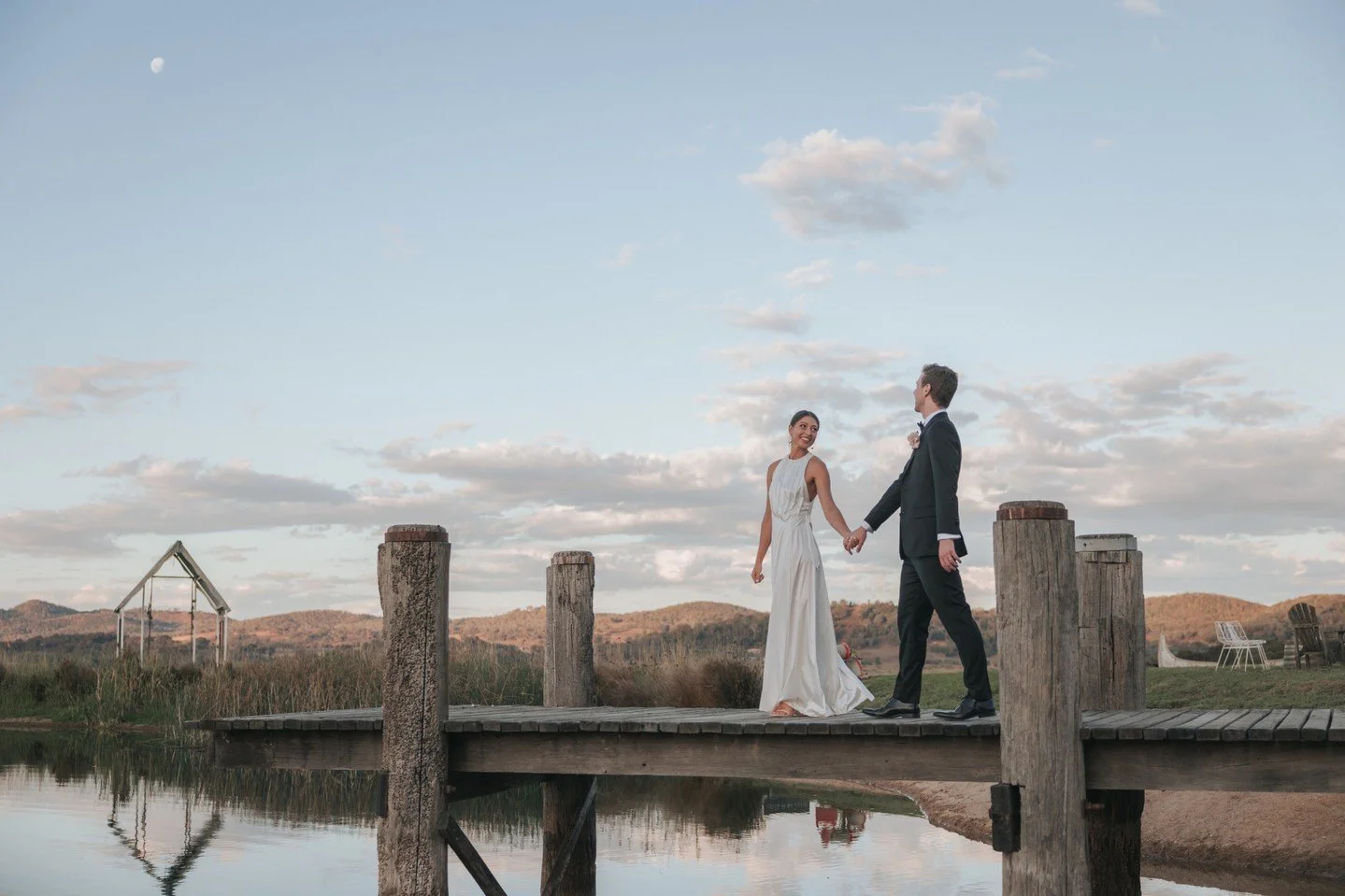 I had photographed over 30 weddings at Lowe before I thought to get my feet wet and take this shot from below. Now I pack my gum boots just in case.