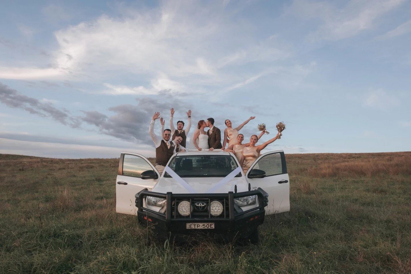 Bush bashin' with these two and the bridal party! Theres something special about finding the tallest hill on the property and going there jsut because.