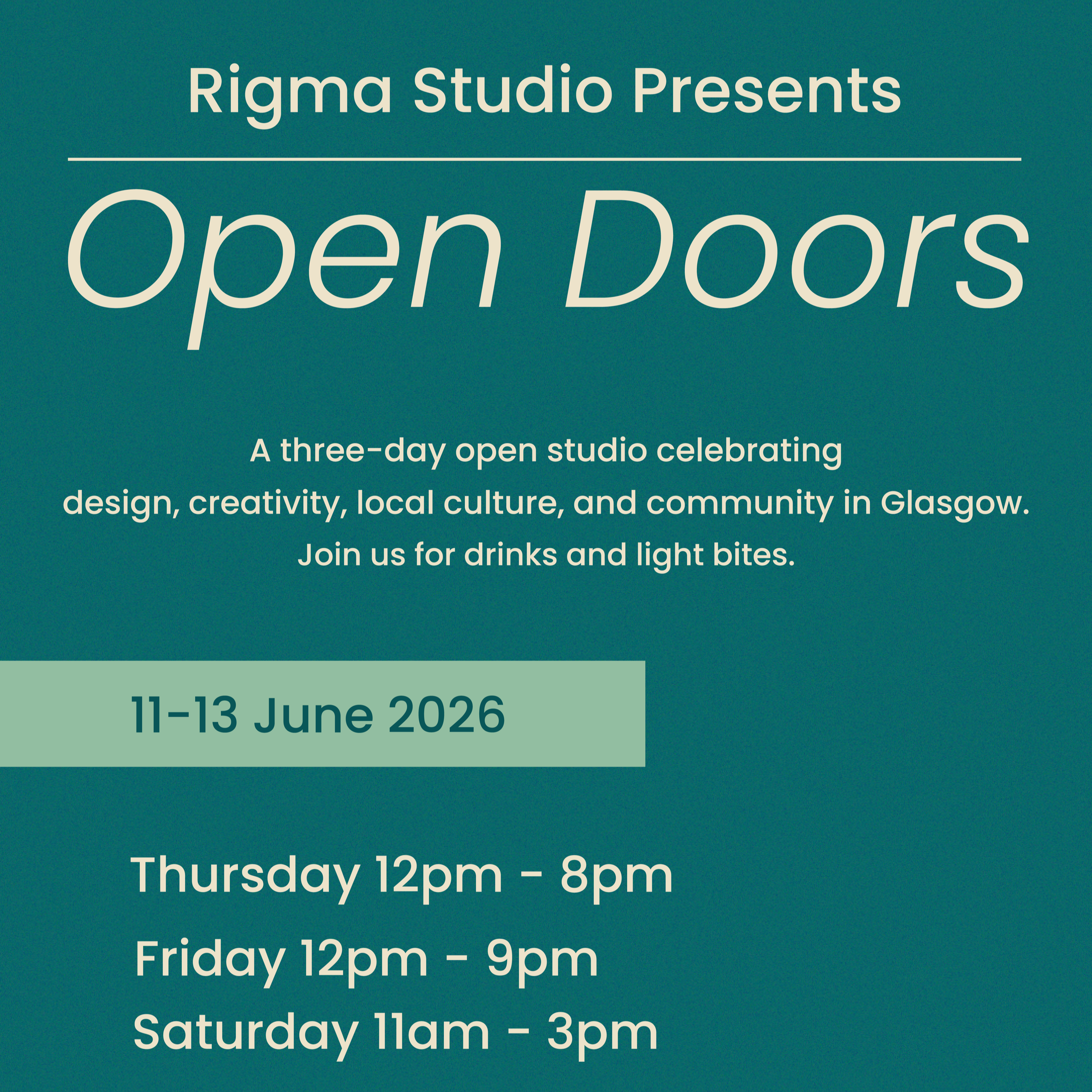 RIGMA STUDIO - OPEN DOORS EVENT 