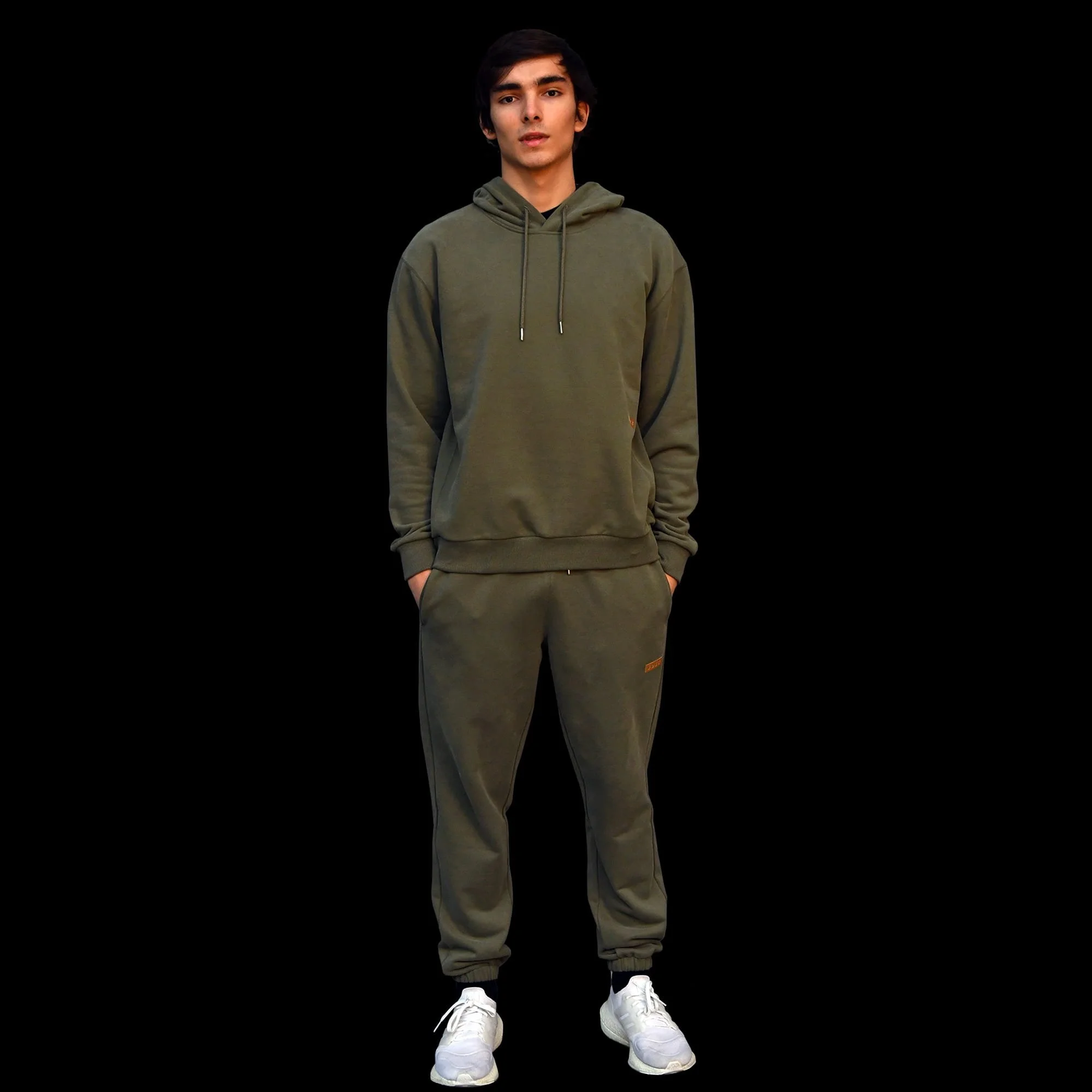 Volt Joggers Green & Gold full body front view (Men)