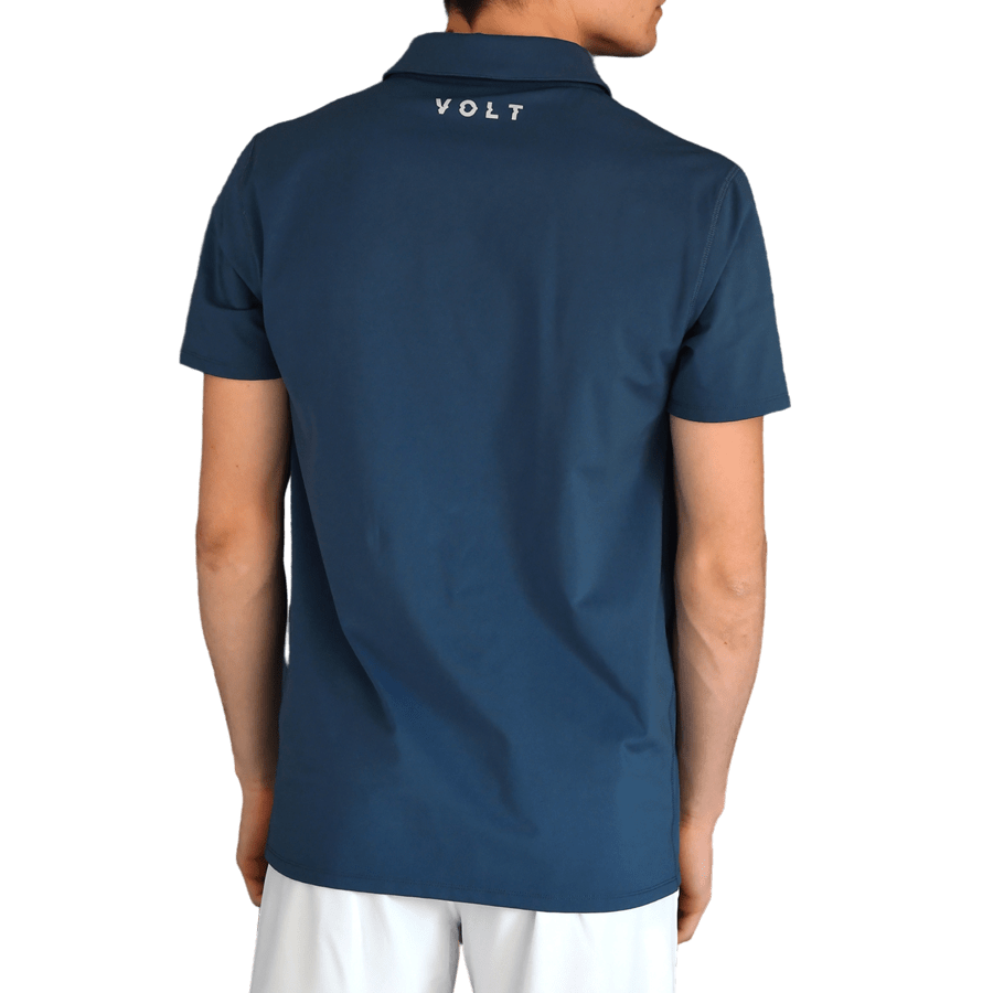 Performance Polo Shirt Teal Blue V4 - Clothing - Shop — Volt Padel