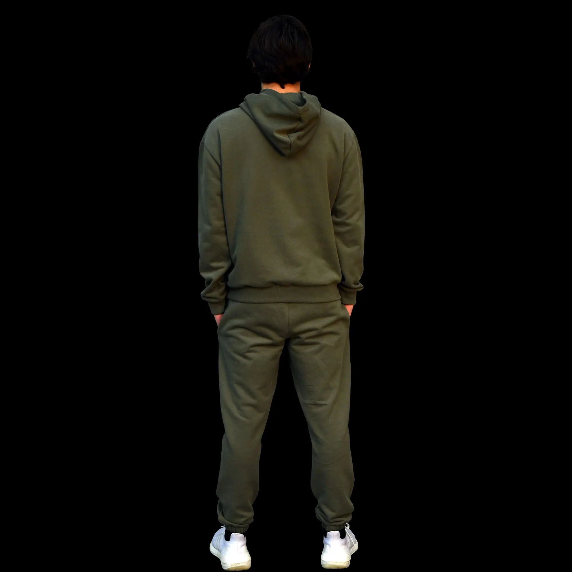 Volt Joggers Green & Gold back body view (Men)