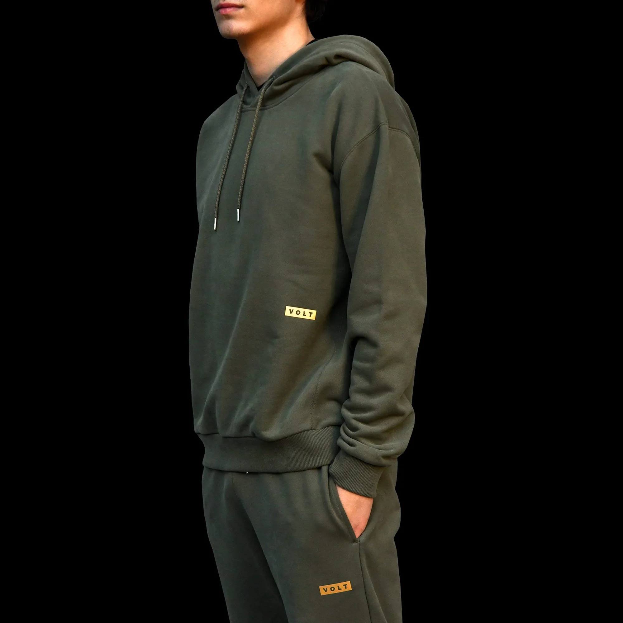Hoodie Green & Gold