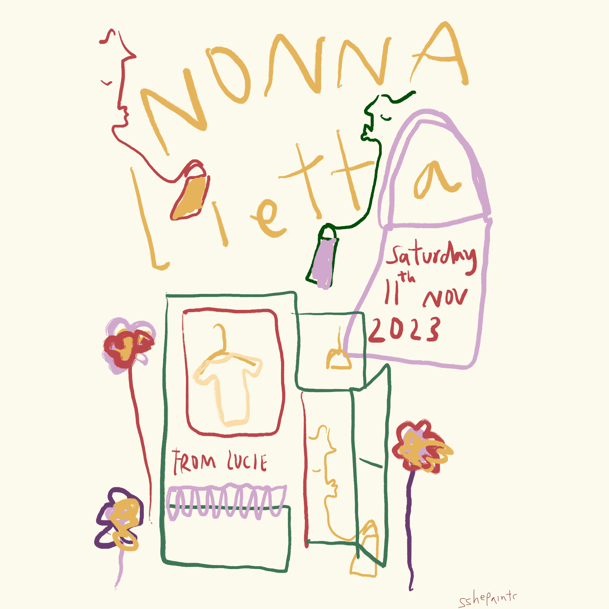 NONNA LIETTA POP UP POSTER