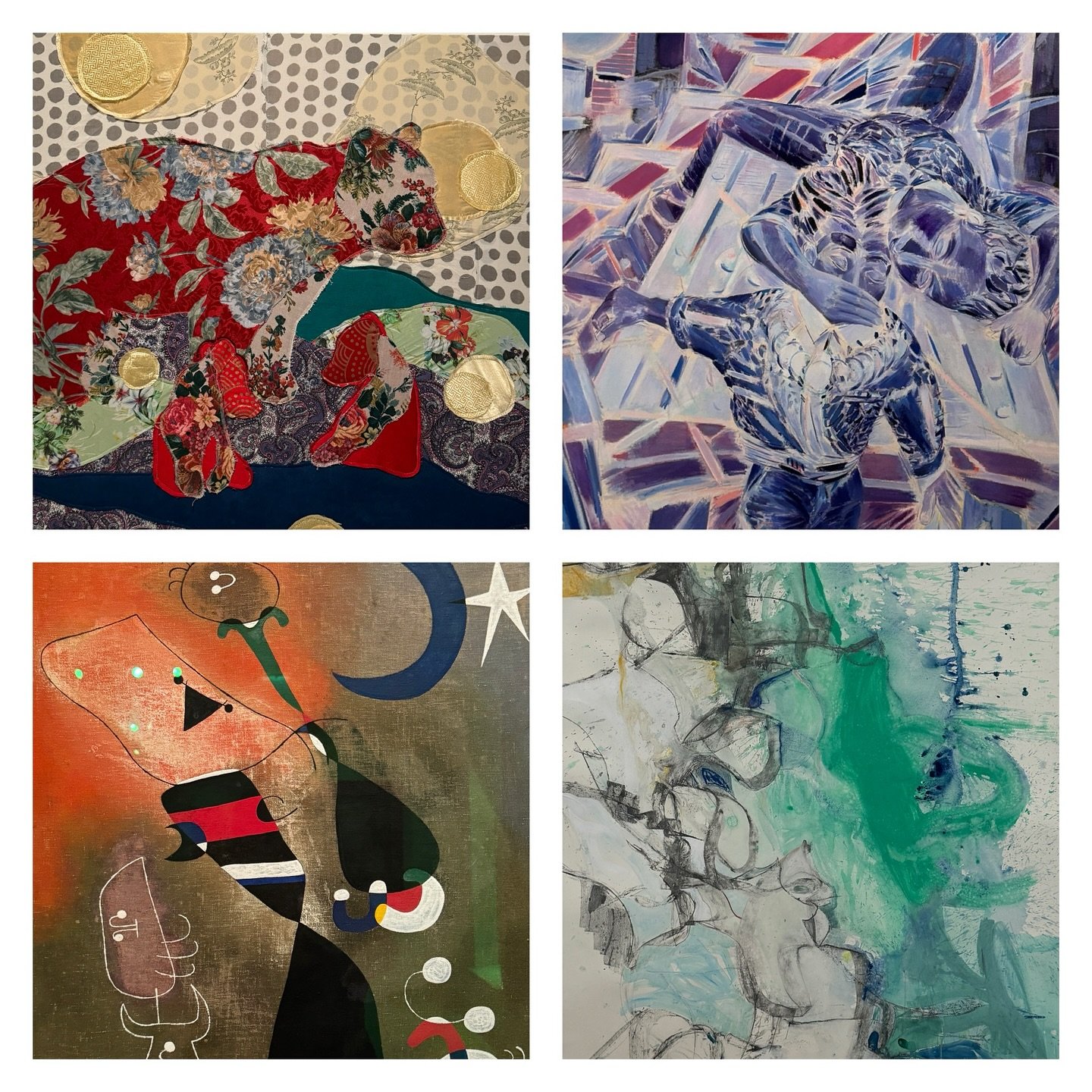 Tate St Ives Inspiration &bull; 4 of my favourite pieces from this week&rsquo;s visit &bull; some huge in scale and poorly represented on a device &bull; great for colour inspirations &bull; textile works of Romani artist Małgorzata Mirga-Tas are spe