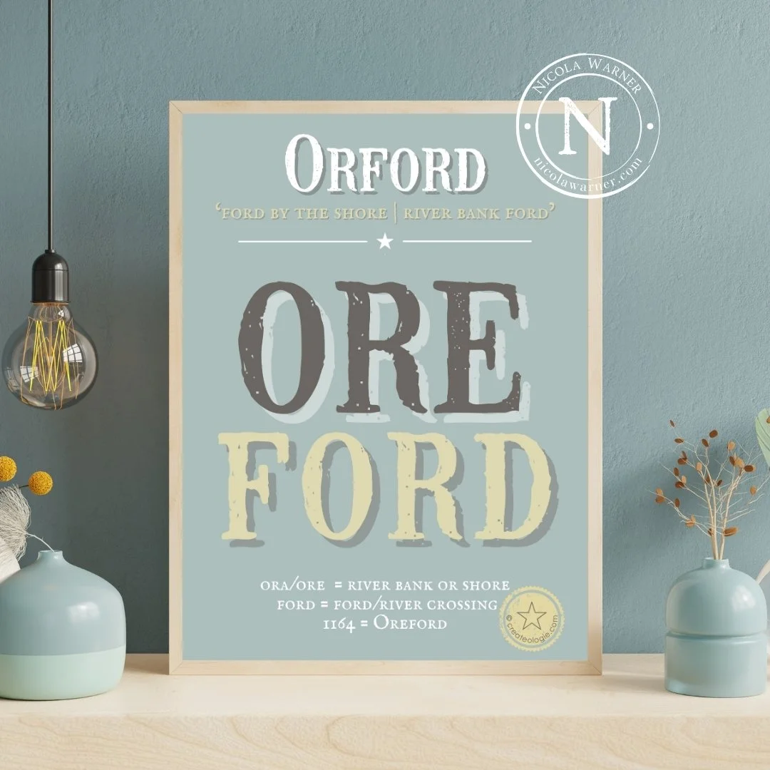 Orford Etymology Poster