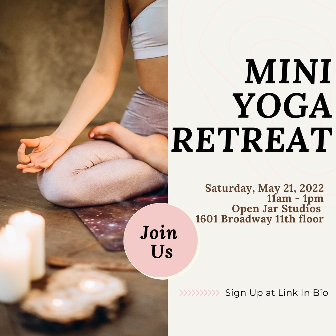 Still a few spots left for this Saturday&rsquo;s *in-person* yoga retreat! We&rsquo;ll spend 2 hours moving and reflecting together. DM with any questions or sign up at the link in bio.