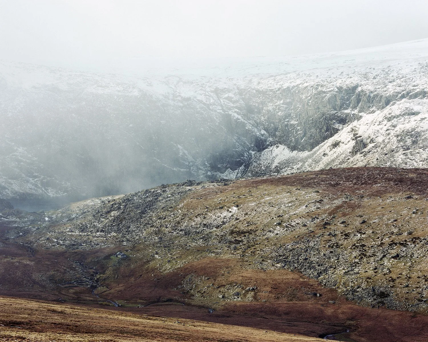 Mountain Bothy Photograph in Scotland, Nicholas J.R. White, Black Dots
