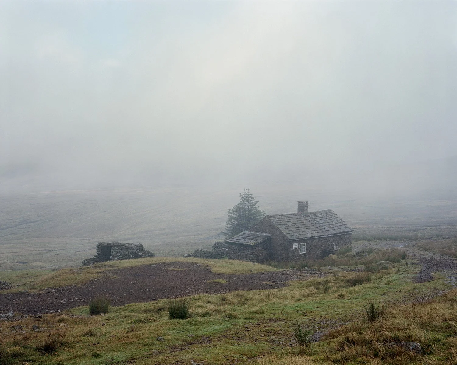 Mountain Bothy Photograph in Scotland, Nicholas J.R. White, Black Dots