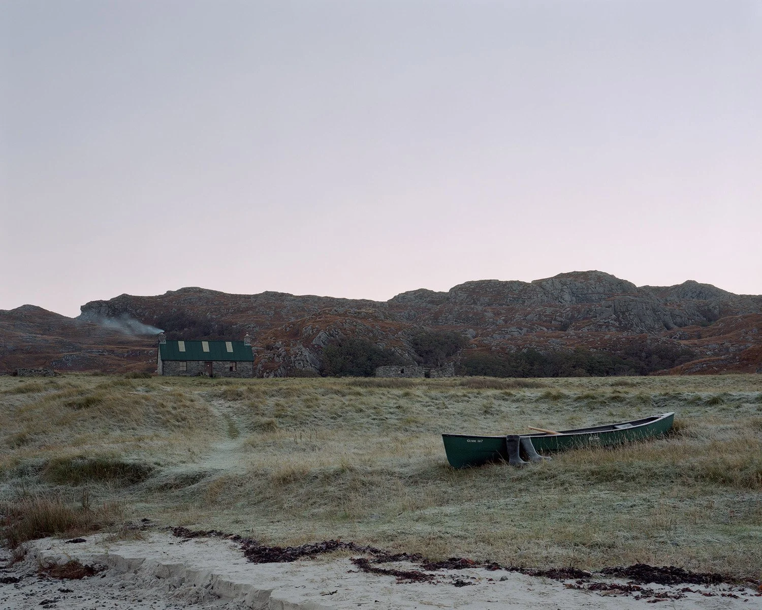 Mountain Bothy Photograph in Scotland, Nicholas J.R. White, Black Dots