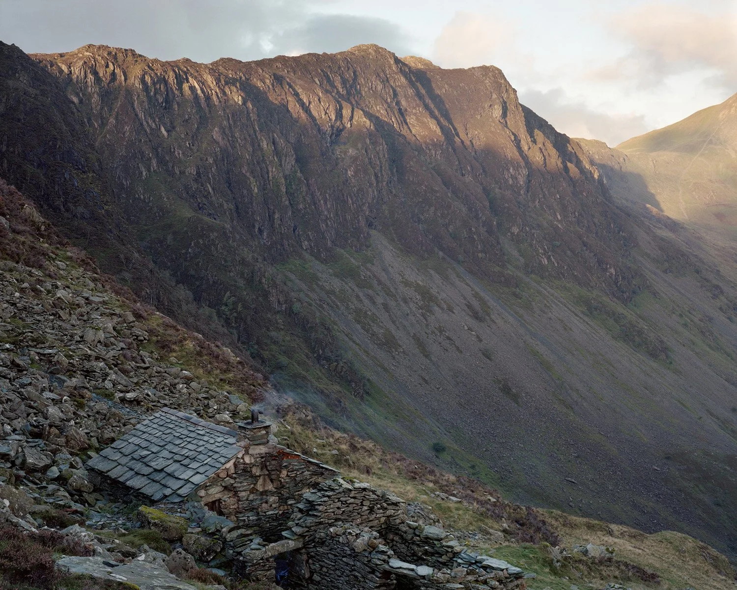 Mountain Bothy Photograph in Scotland, Nicholas J.R. White, Black Dots