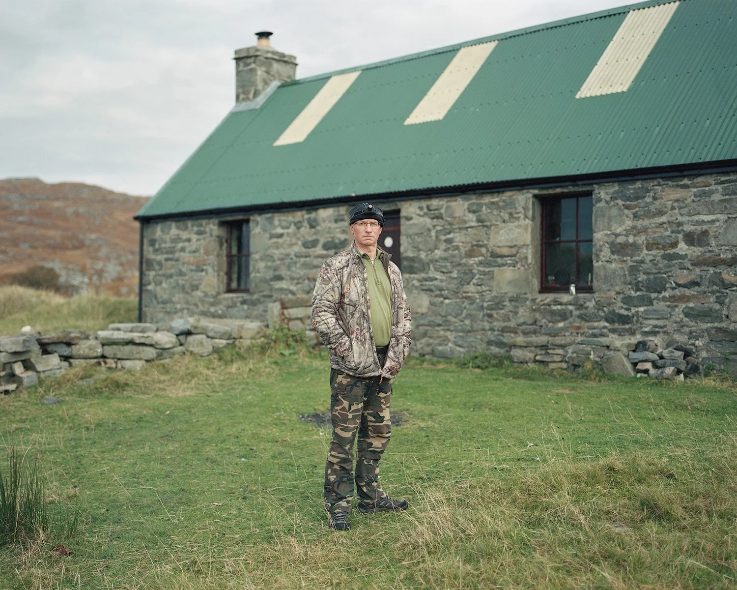 Mountain Bothy Photograph in Scotland, Nicholas J.R. White, Black Dots
