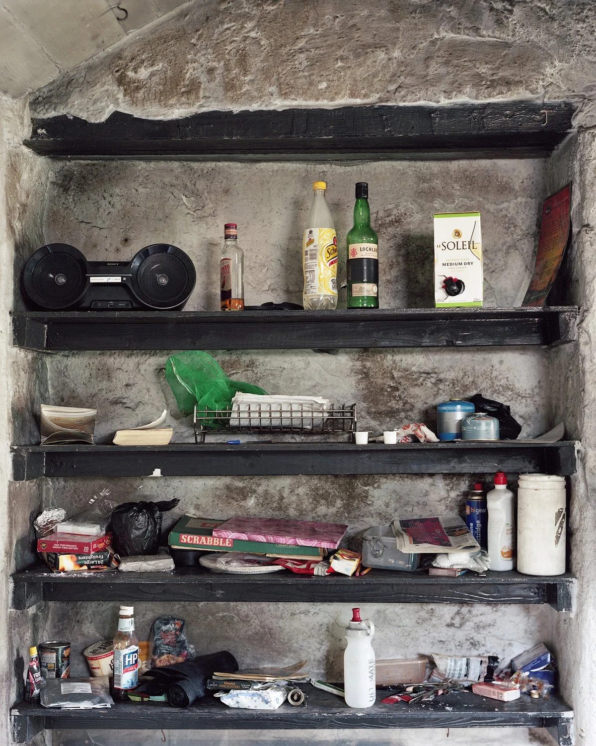 Mountain Bothy Photograph in Scotland, Nicholas J.R. White, Black Dots