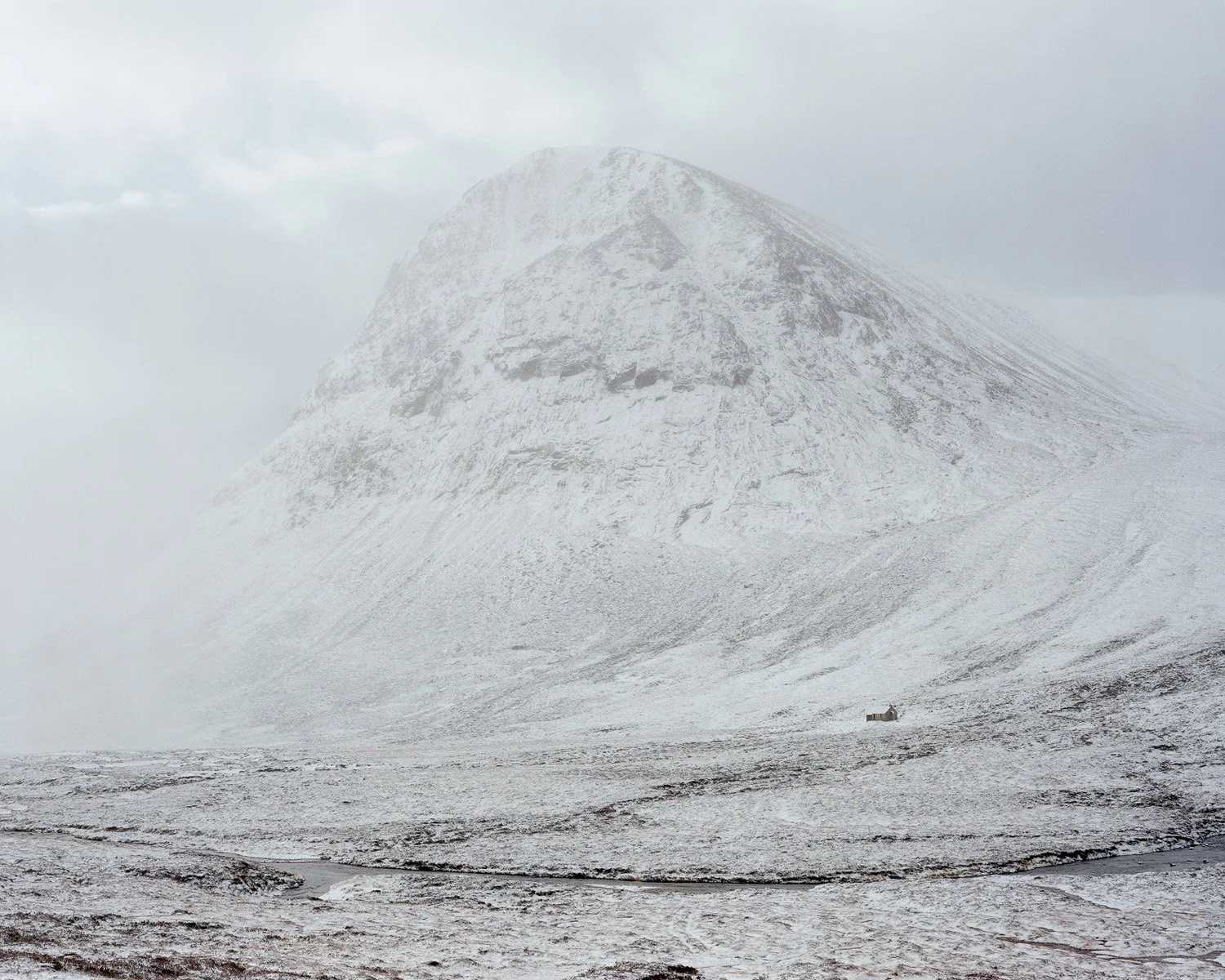 Mountain Bothy Photograph in Scotland, Nicholas J.R. White, Black Dots