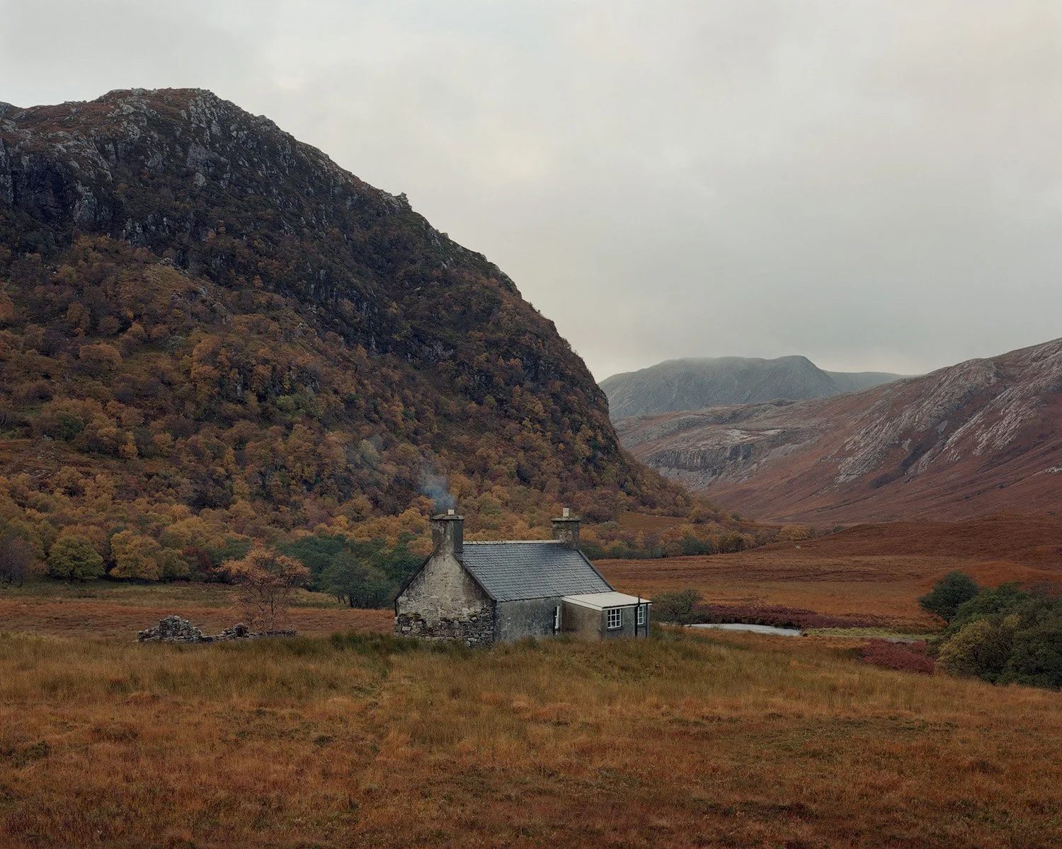 Mountain Bothy Photograph in Scotland, Nicholas J.R. White, Black Dots