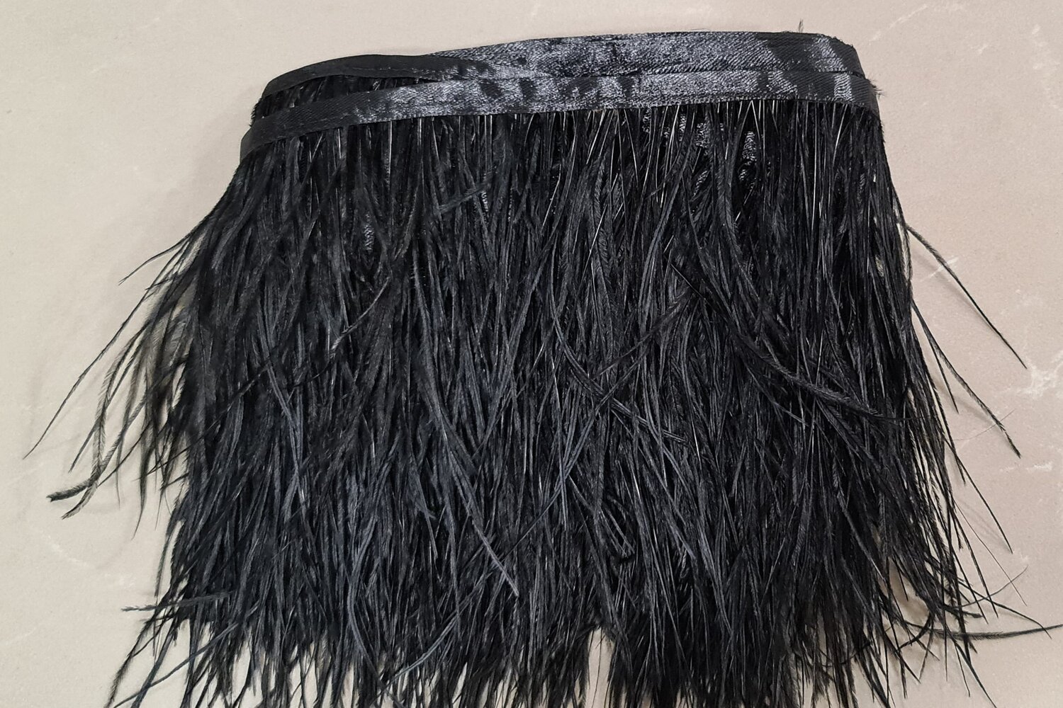 Free Shipping 10-15cm Black Ostrich Feather Trim - China Feather Fringe and  Feather Trimming price
